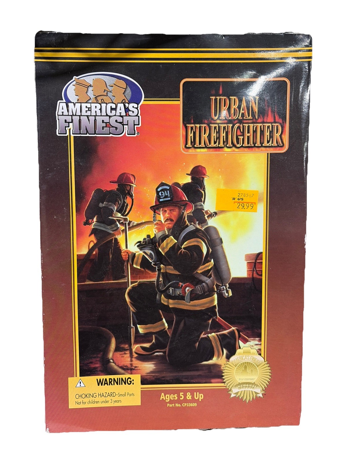 New 2000 21st Century Toy America\'s Finest Urban Firefighter Figure Set New 2000 21st Century Toy America\'s Finest Urban Firefighter Figure Set