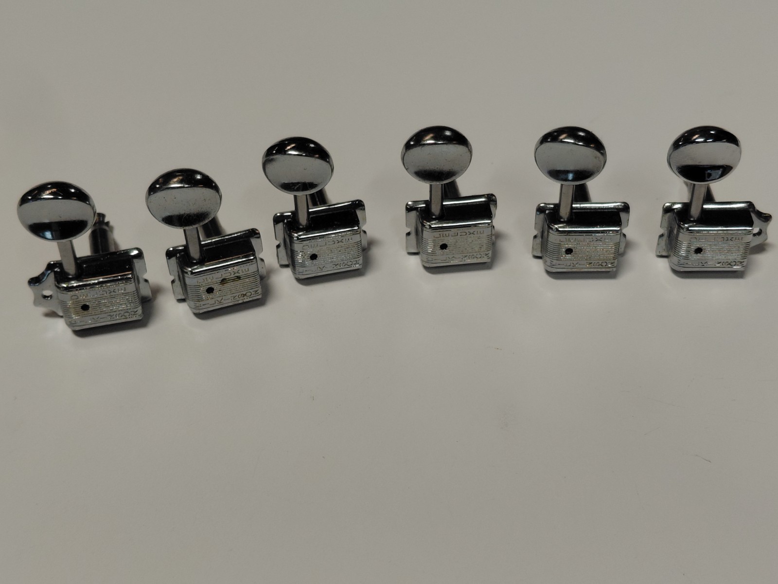 Wilkinson Deluxe Kluson Style In-Line Guitar Tuners Set / 6 Machine Heads Chrome