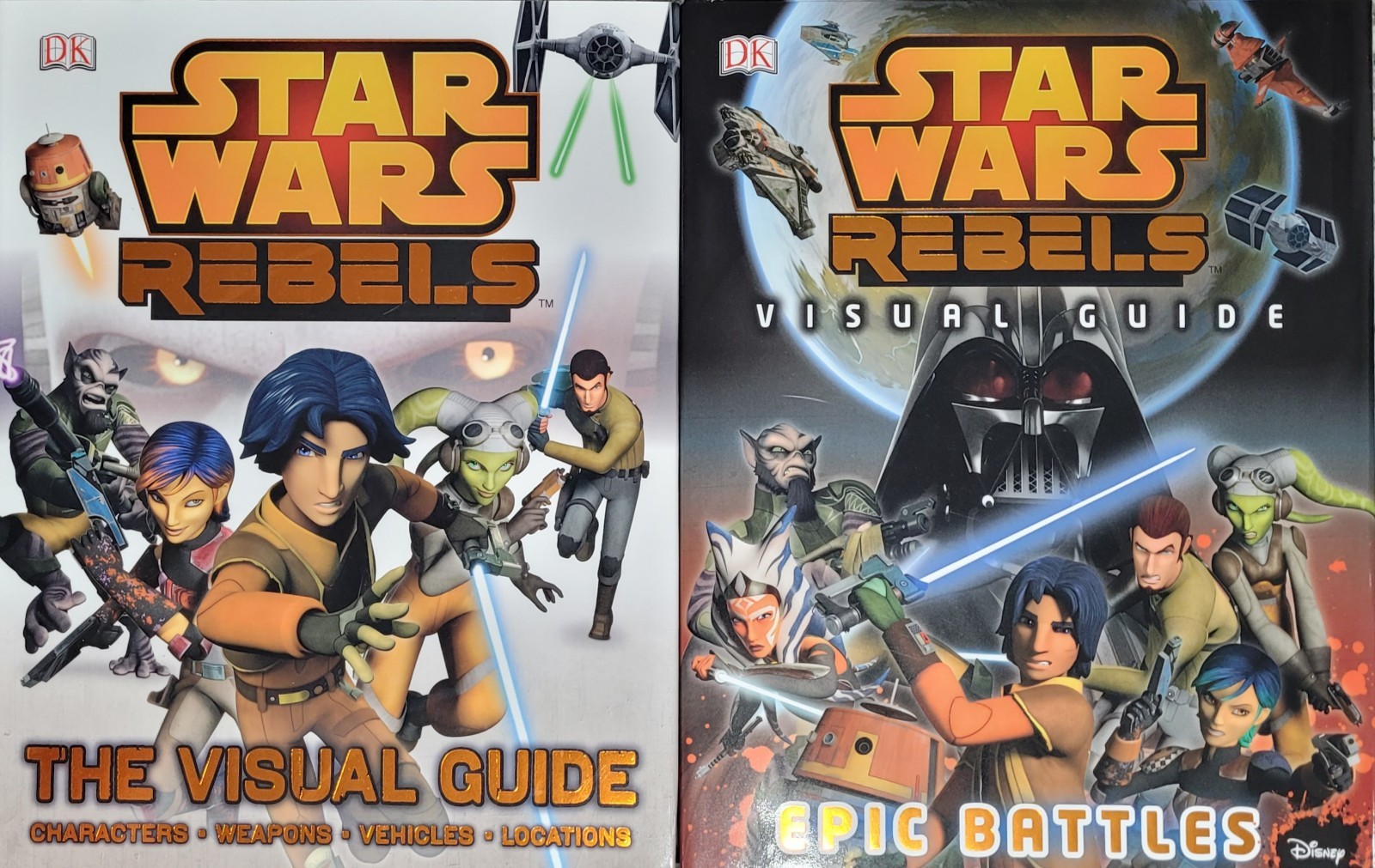 Star Wars Rebels HC Lot of 2 EPIC BATTLES & VISUAL GUIDE *NEW* Gift Quality Star Wars Rebels HC Lot of 2 EPIC BATTLES & VISUAL GUIDE *NEW* Gift Quality