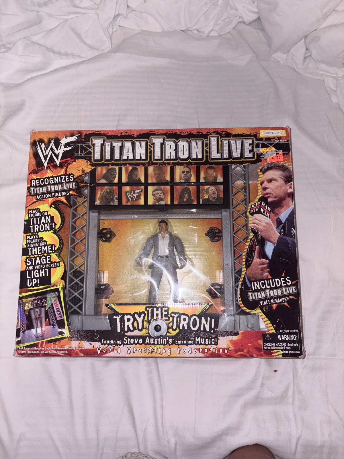 Jakks Pacific 1999 WWF Titan Tron Live Wrestling Stage McMahon ~ NEW Sealed RARE Jakks Pacific 1999 WWF Titan Tron Live Wrestling Stage McMahon ~ NEW Sealed RARE