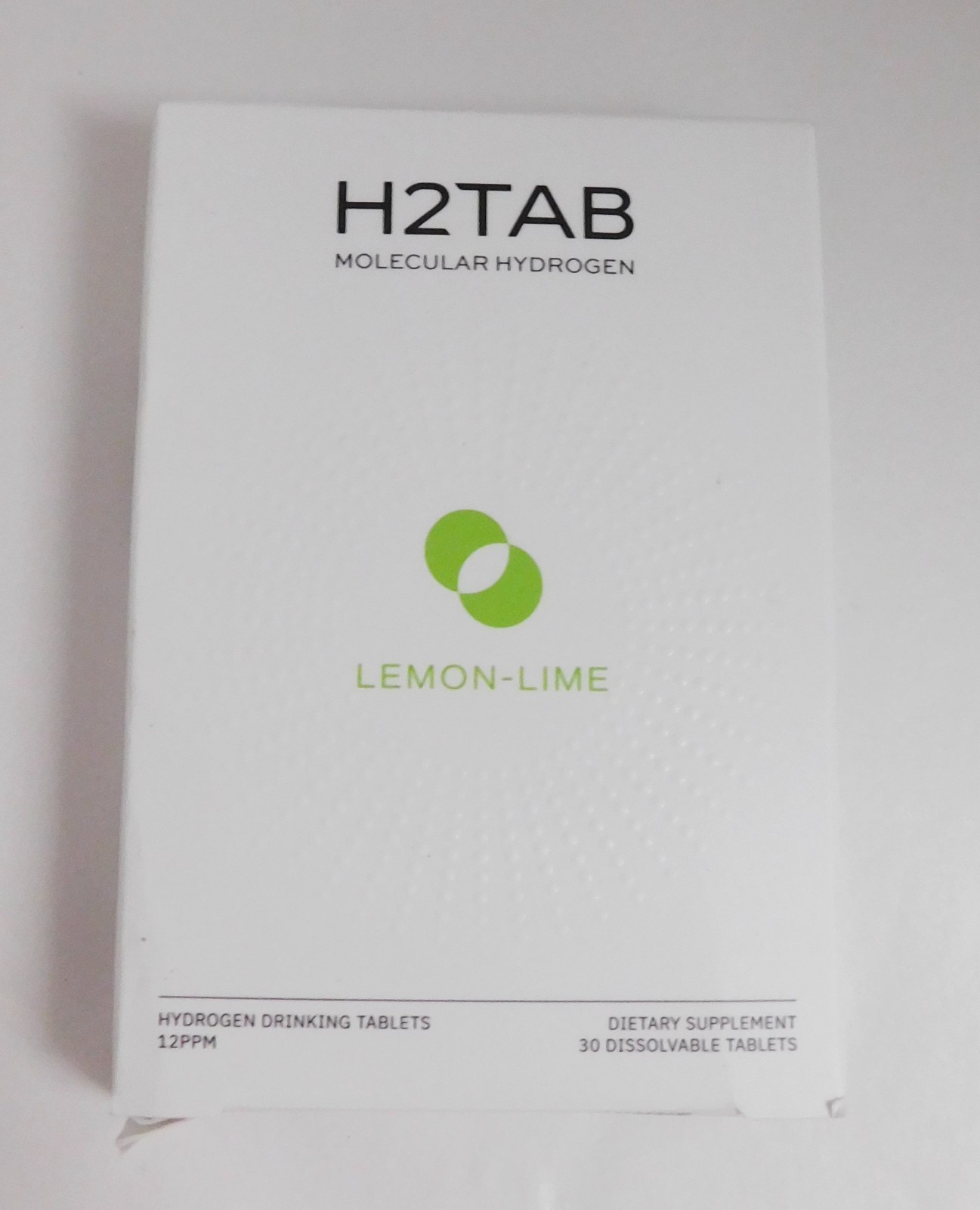 H2Tab Molecular Hydrogen Tablets with Magnesium Lemon Lime 30 Tablets 2029