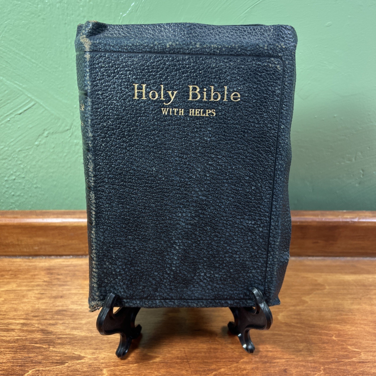 1901 HOLY BIBLE With HELPS, AMERICAN STANDARD VERSION PRONOUNCING NELSON Antique