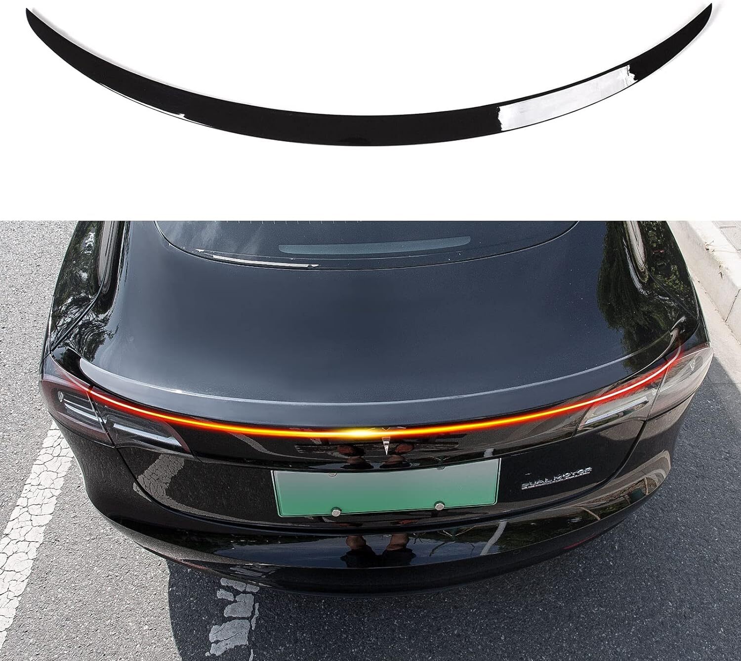 Spoiler Wing Car Rea For Tesla Model 3 2017-2023 Accessories ABS Gloss Black