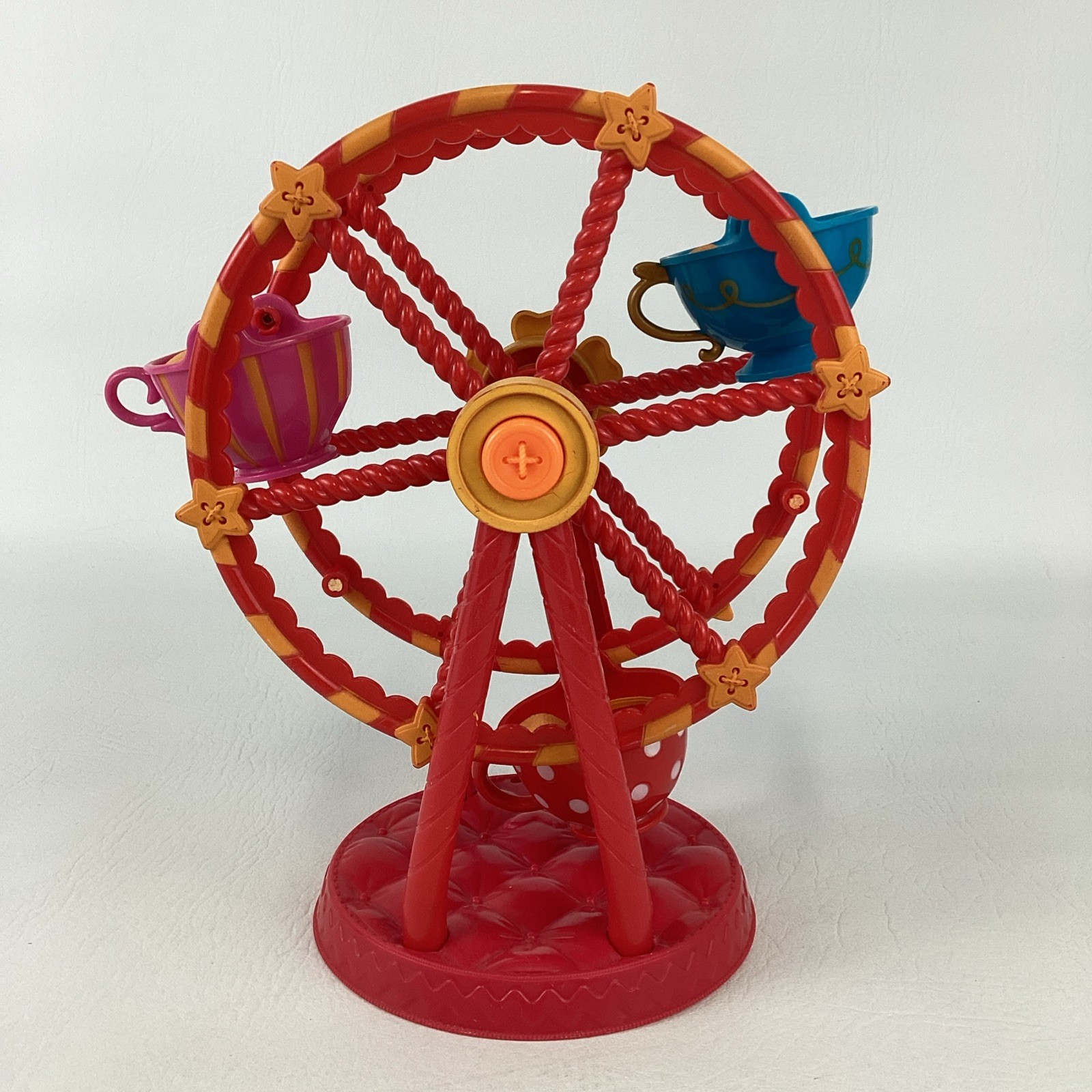Lalaloopsy Mini Doll Ferris Wheel Ride Teacup Seats Manual Spin 2009 MGA Toy Lalaloopsy Mini Doll Ferris Wheel Ride Teacup Seats Manual Spin 2009 MGA Toy