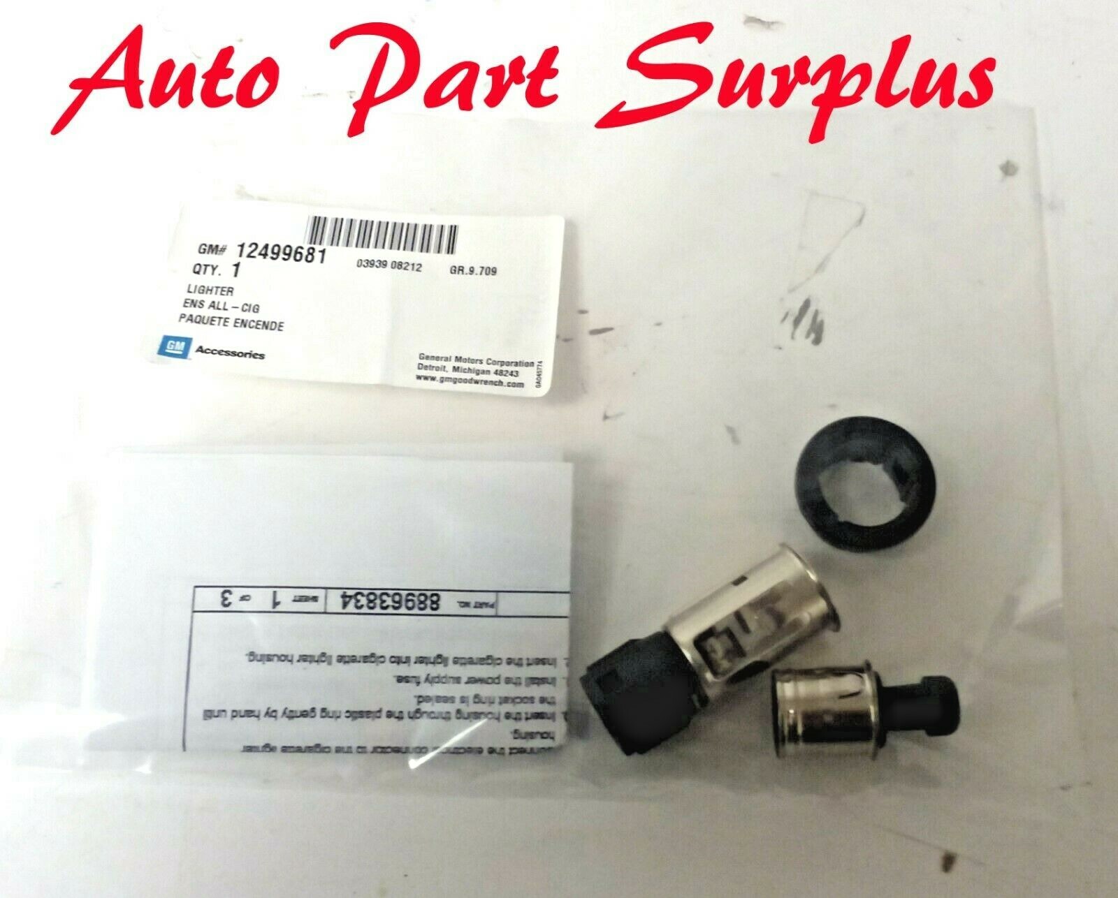 Factory GM cigarette lighter package Silverado Sierra 12499681, 25776667