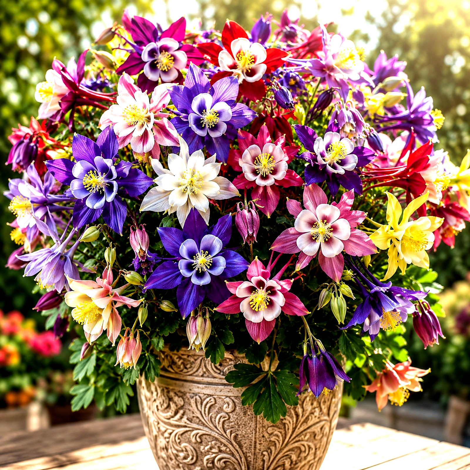 🌸 400+ MCKANA GIANTS COLUMBINE SEEDS AUTUMN AAS PERENNIAL NON-GMO HUMMINGBIRD