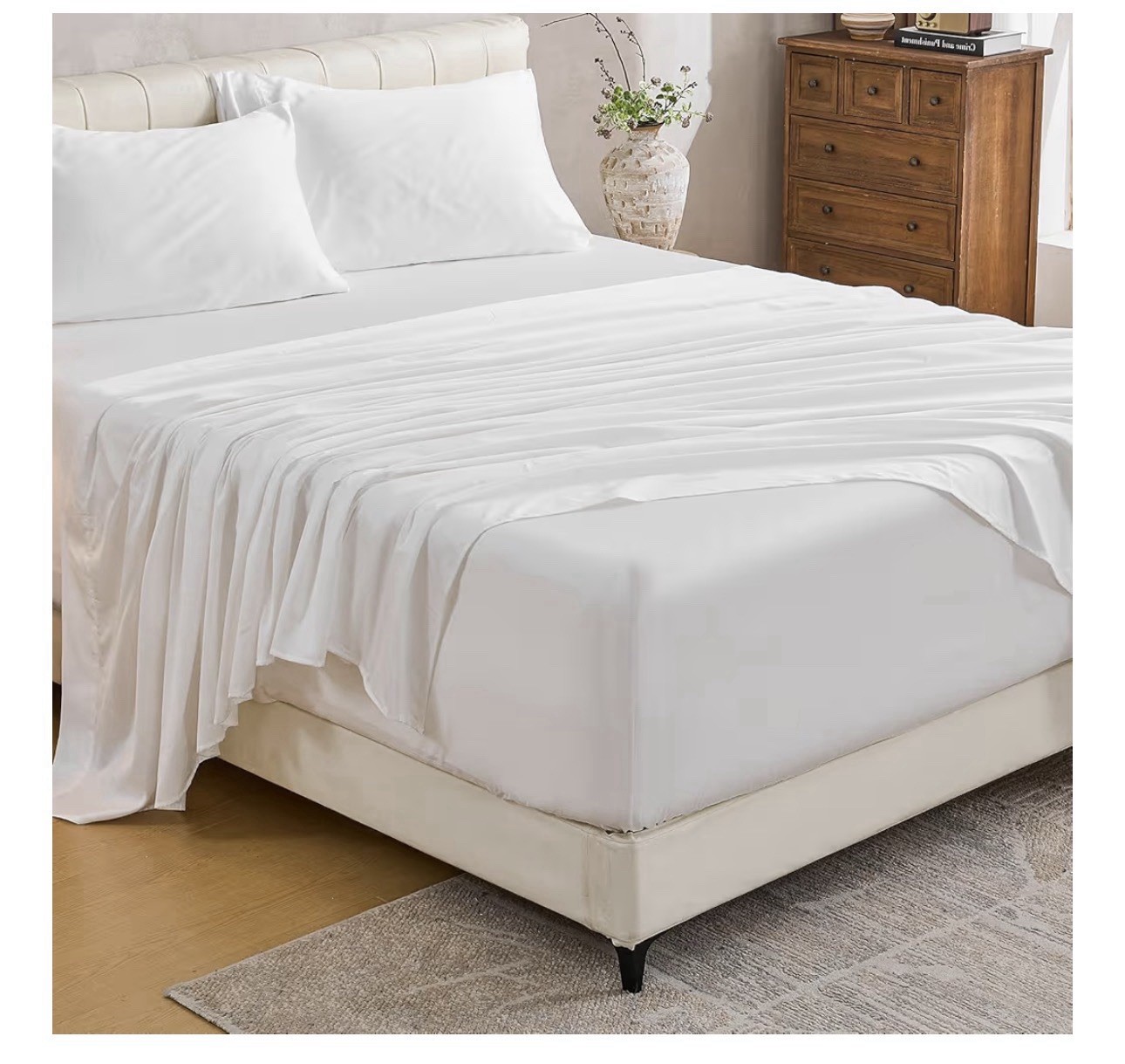 1000TC Egyptian Cotton Sheets Queen, 18-24