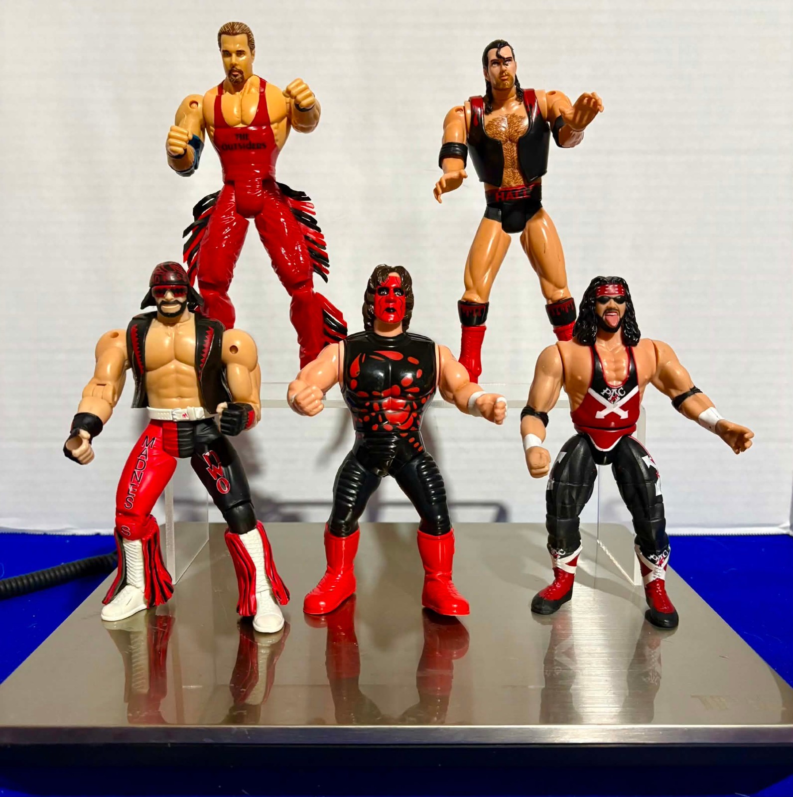 WCW NWO Wolfpac Wrestling Action Figure Lot Kevin Nash/Scott Hall/Sting...#W4