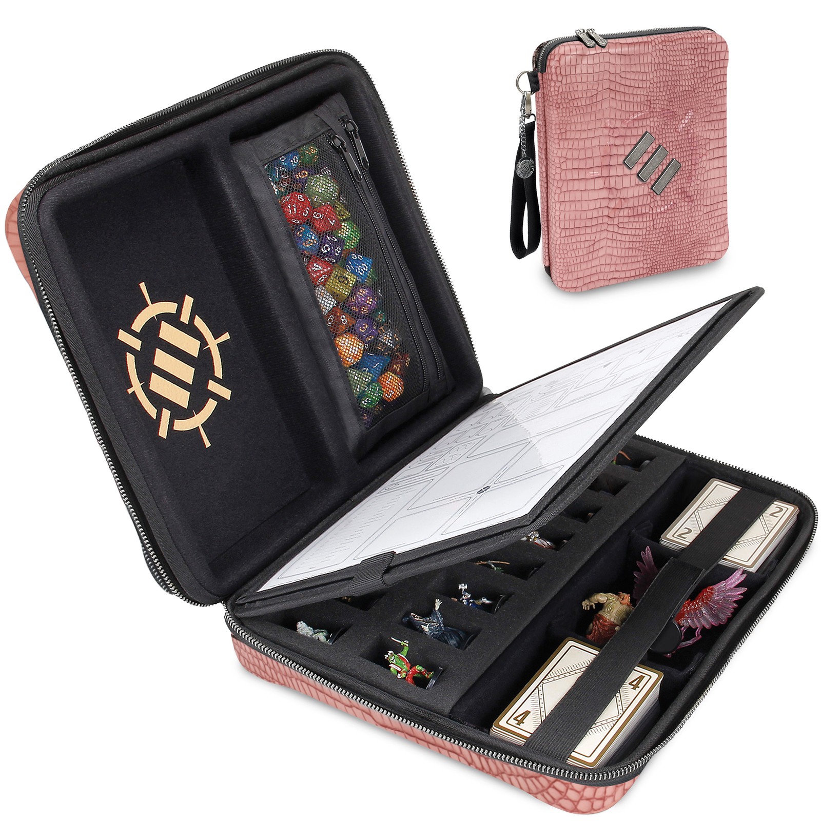 ENHANCE Tabletop Collector\'s Edition RPG Organizer - DnD Binder (Dragon Pink)