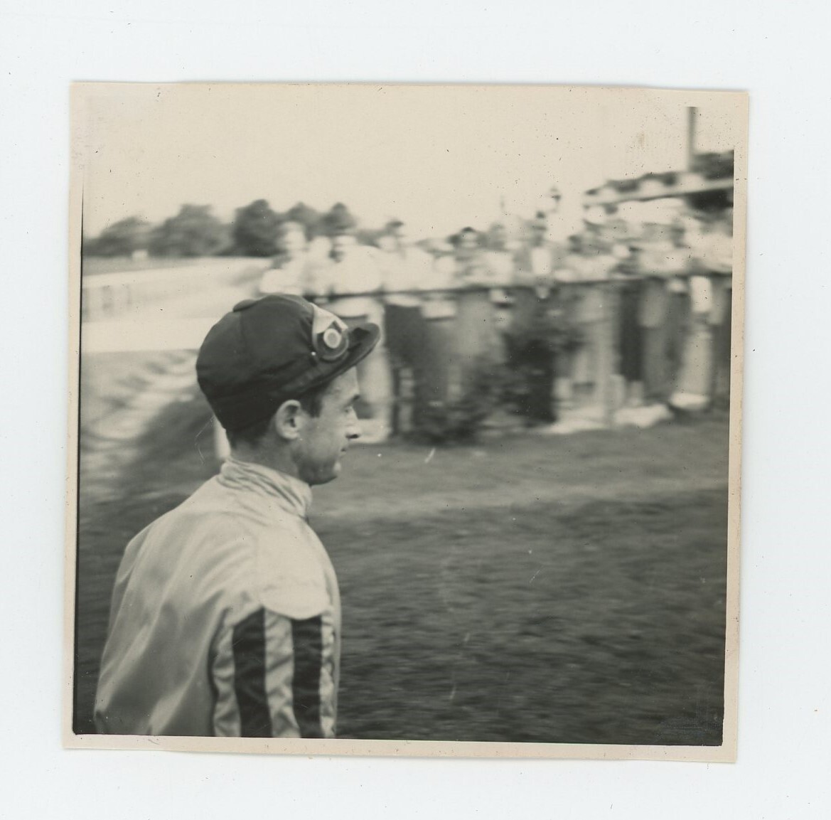 Vintage Photo Monmouth Oaks Winner Horse Jockey Ted Atkinson Oceanport NJ 1951