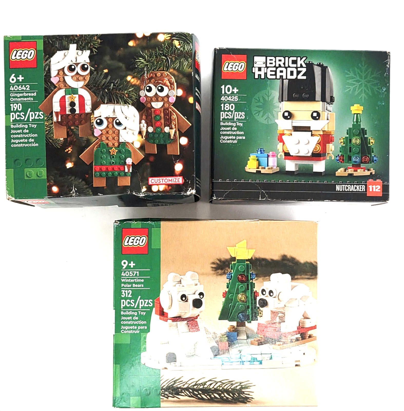 LEGO Christmas Lot - 3 Brand New Sealed Seasonal Holiday Sets 40571 40425 40642