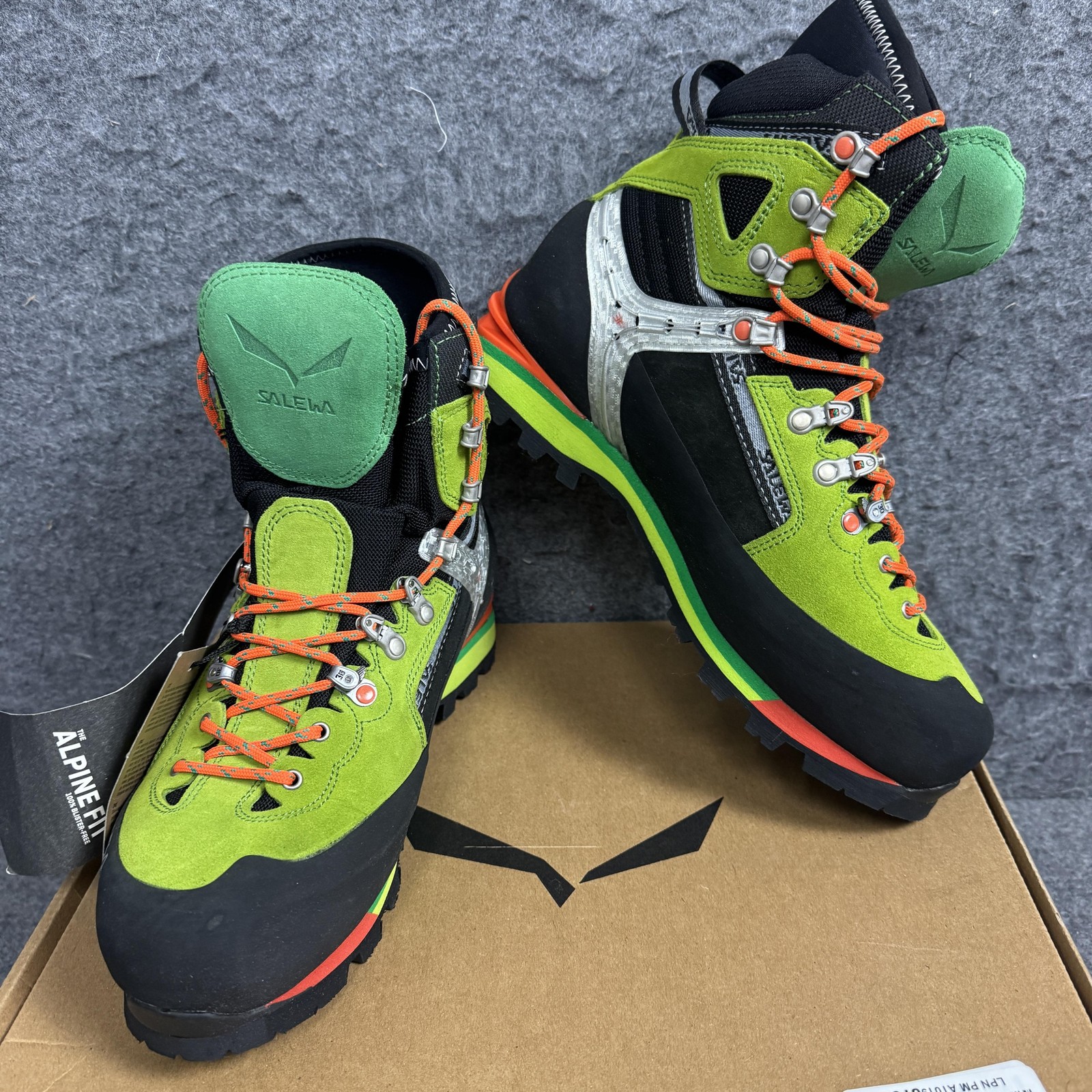 Salewa MS Condor Evo GTX Boots Mens Size 9 Green Waterproof Mountaineering