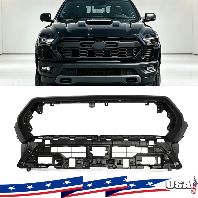 For 24-26 Toyota Tacoma Front Grille Bracket Holder W/Matte Black Surround Shell