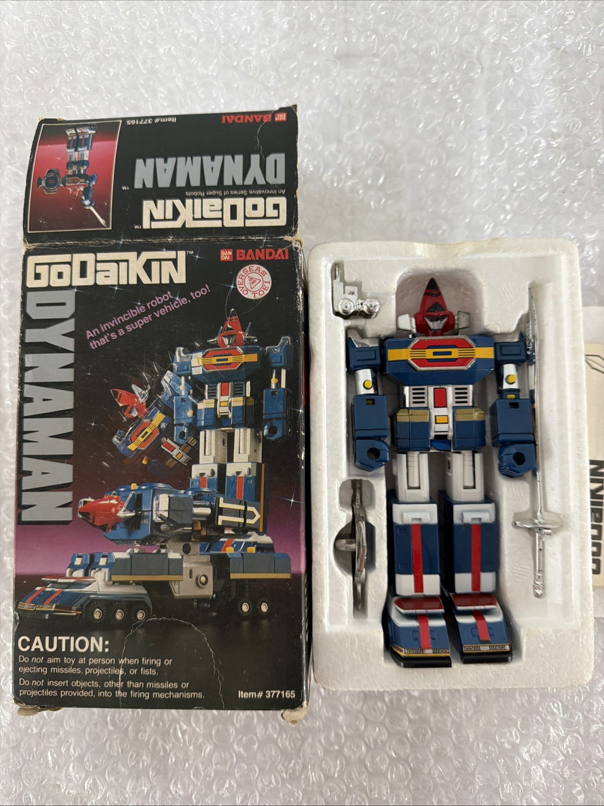 Dynaman GoDaiKin 1984 Bandai Popy Chogokin Action Figure W / Accessories Japan