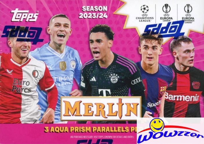 2023/24 Topps MERLIN CHROME UEFA Soccer EXCLUSIVE Blaster Box-Yamal RC Year