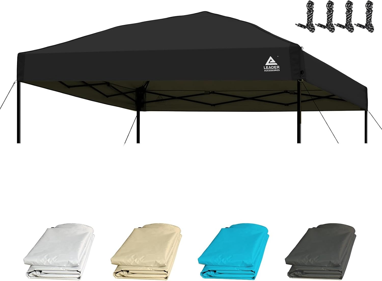 10x10 Portable Pop Up Canopy Tent Lightweight Outdoor Canopy Kit Slant Leg