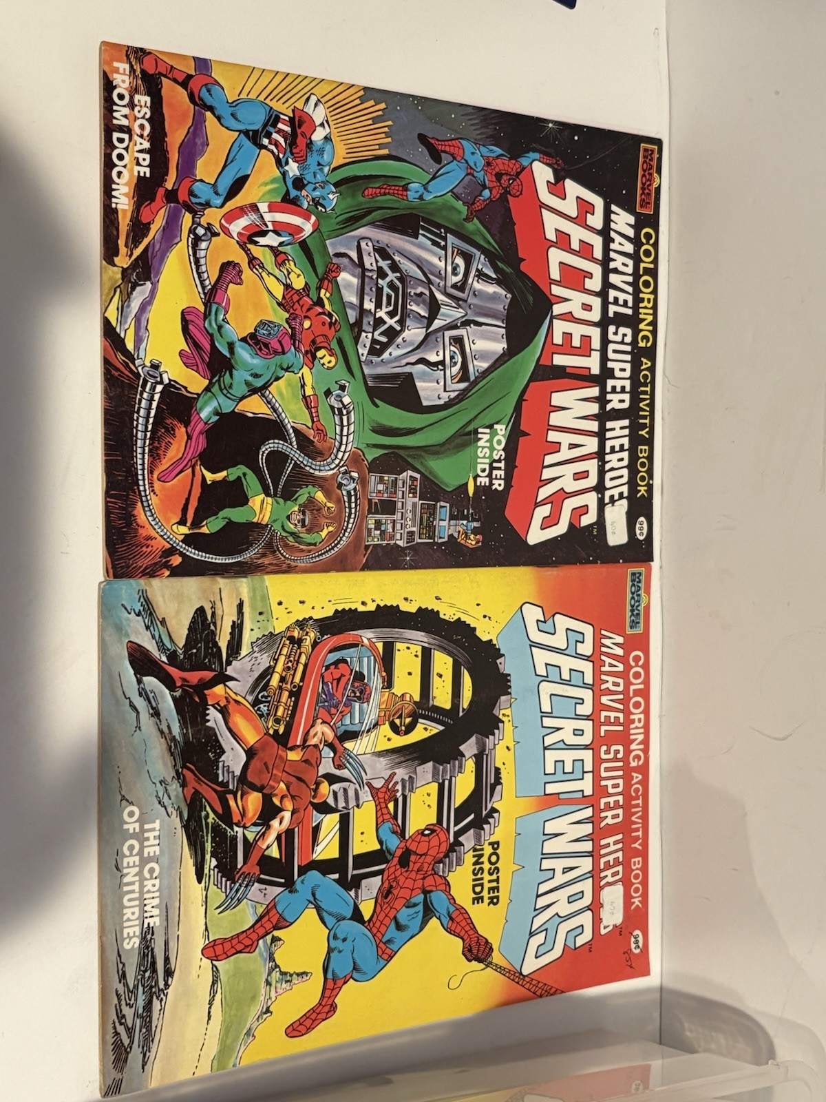 1984 Marvel Super Heroes Secret Wars Sticker Adventures and Coloring book 1984 Marvel Super Heroes Secret Wars Sticker Adventures and Coloring book