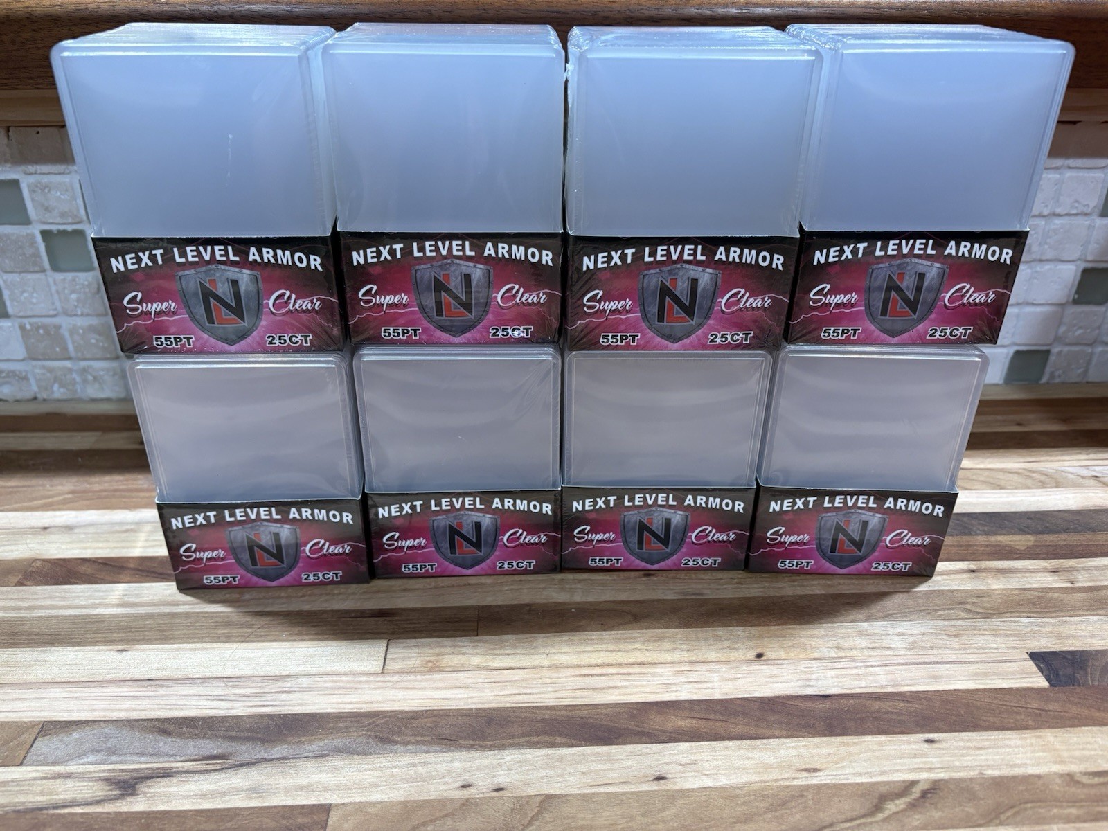 200ct Next Level Armor Ultra Super Clear Top Loaders 55pt - 25Pack x 8