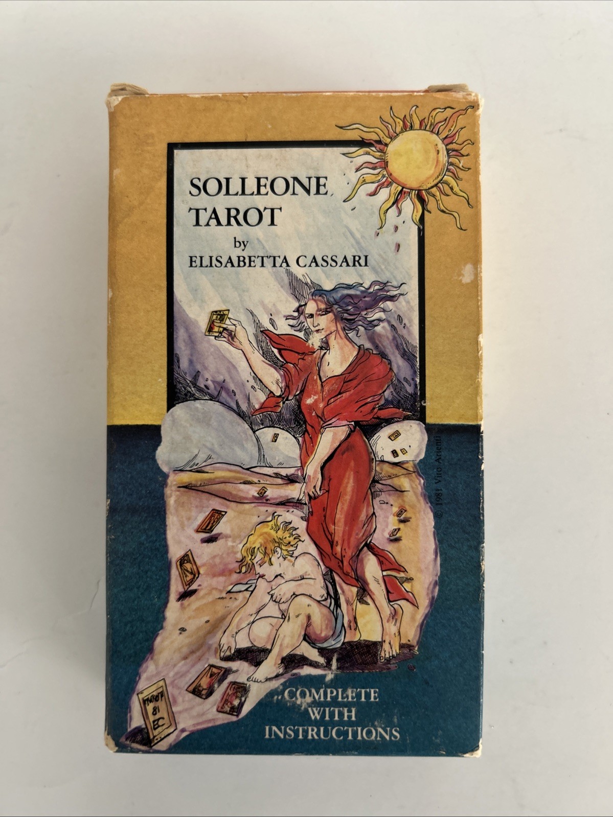 Vintage 1983 SOLLEONE 78 TAROT CARD DECK  Near Mint ELISABETTA CASSARI Italy