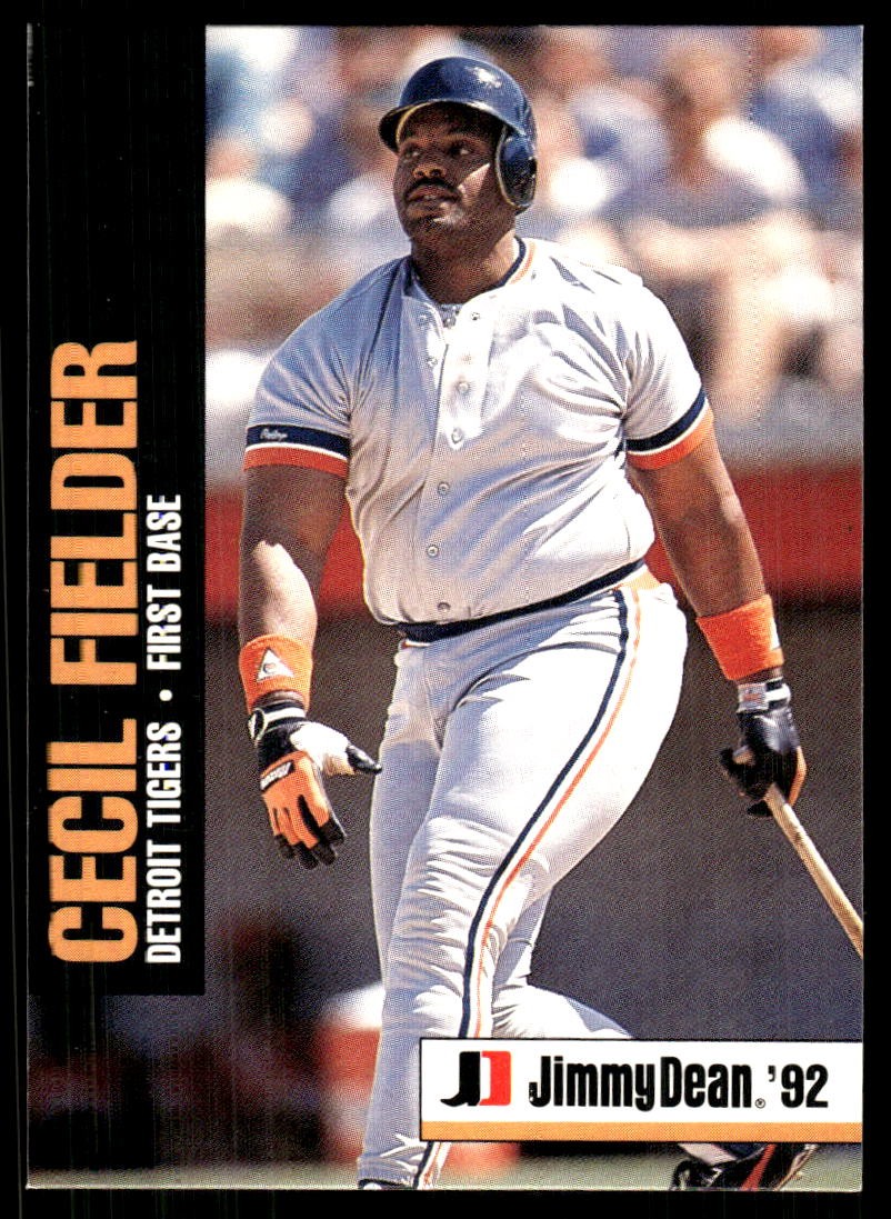 Cecil Fielder 1992 Jimmy Dean #15 Tigers  StackedPacks