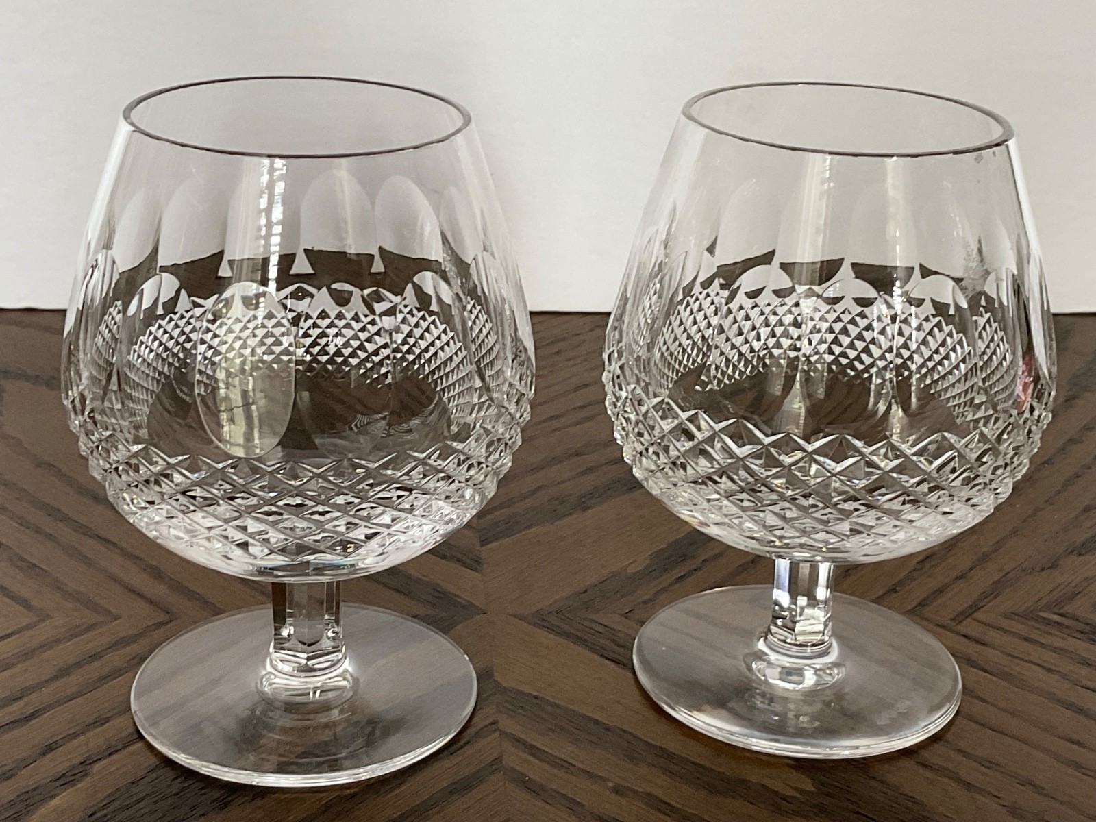 Waterford Colleen 2 Large Brandy Glasses 5 1/8