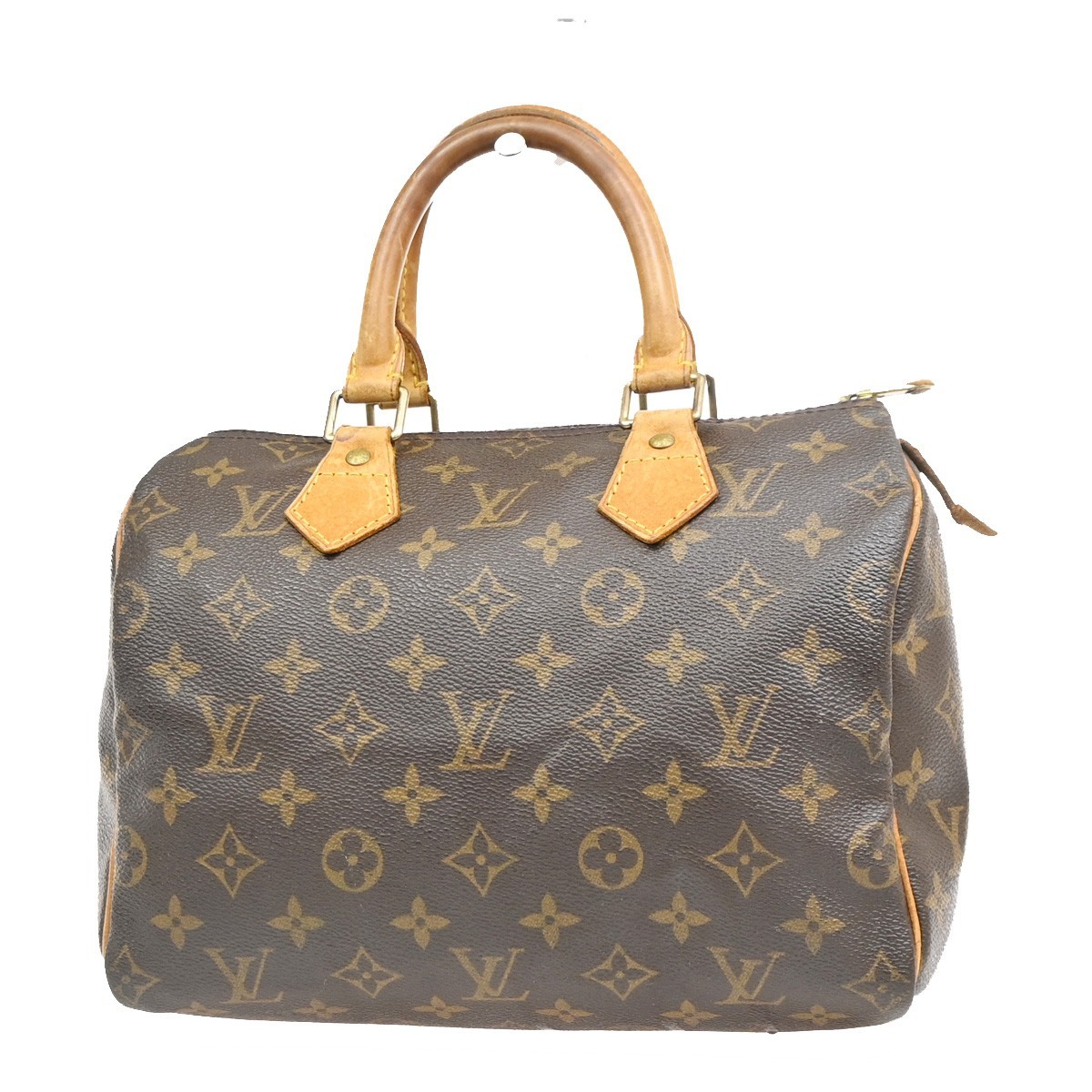 LOUIS VUITTON Speedy 25 Travel Hand Bag Monogram Leather Brown M41528 32MA900