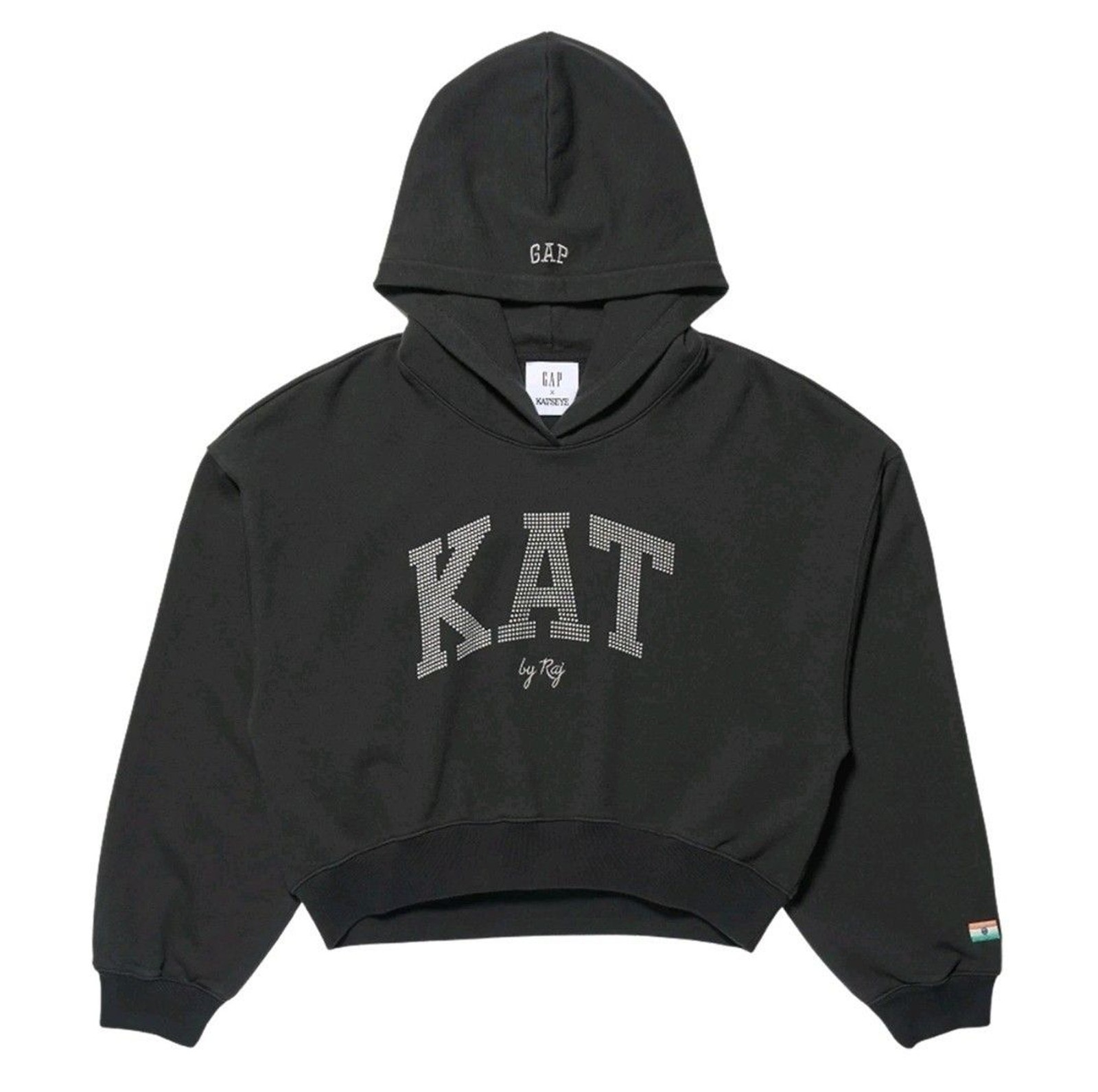 GAP x KATSEYE Lara Hoodie Size Small Black Sweatshirt Authentic Ships Fast S