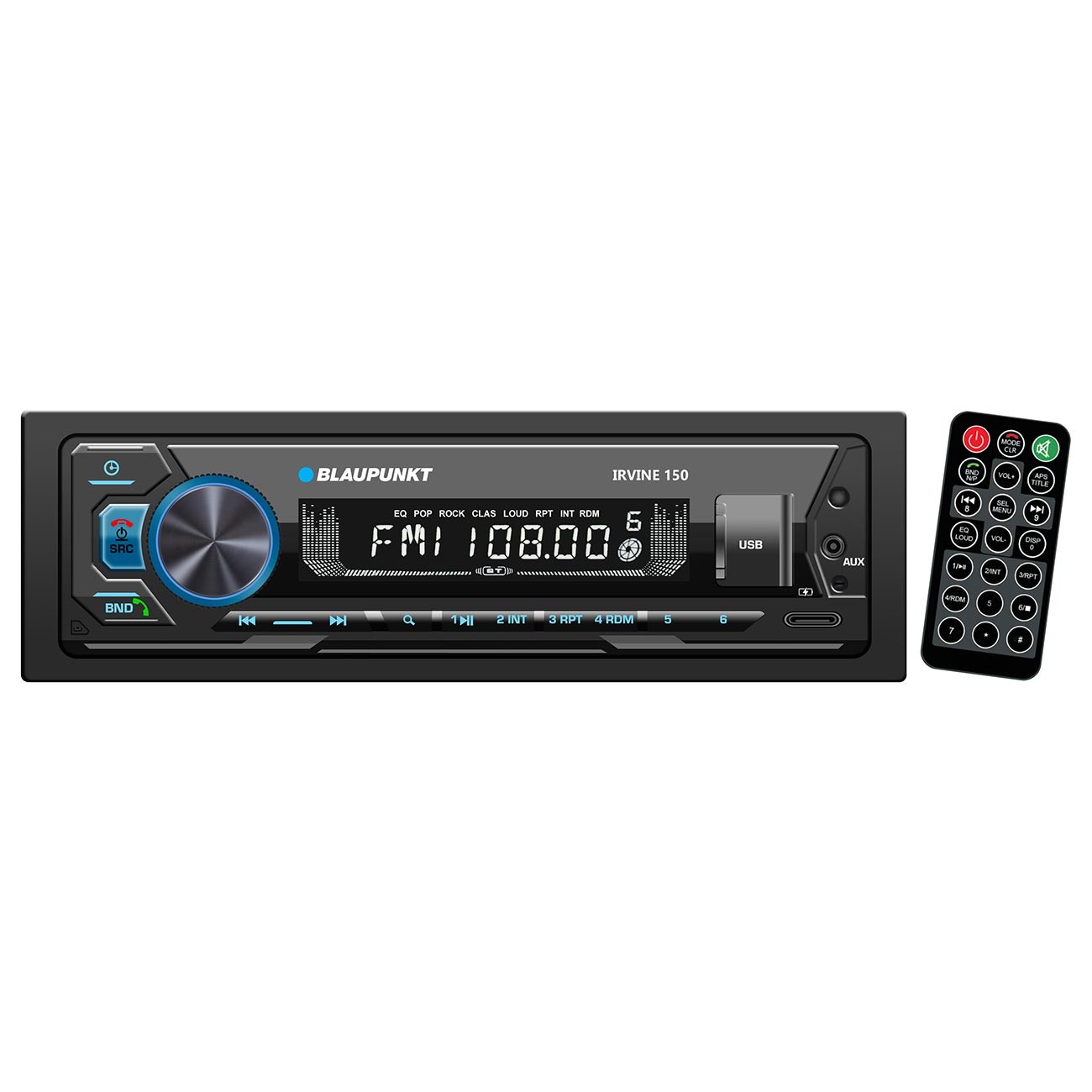 Blaupunkt Detachable Face Mechless AM/FM Receiver with Bluetooth USB/SD Inputs &