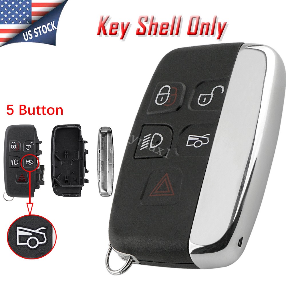 For 2011-2020 Jaguar XJ Xe XF F-Type Remote Key Fob Shell Case 5Button KOBJTF10A