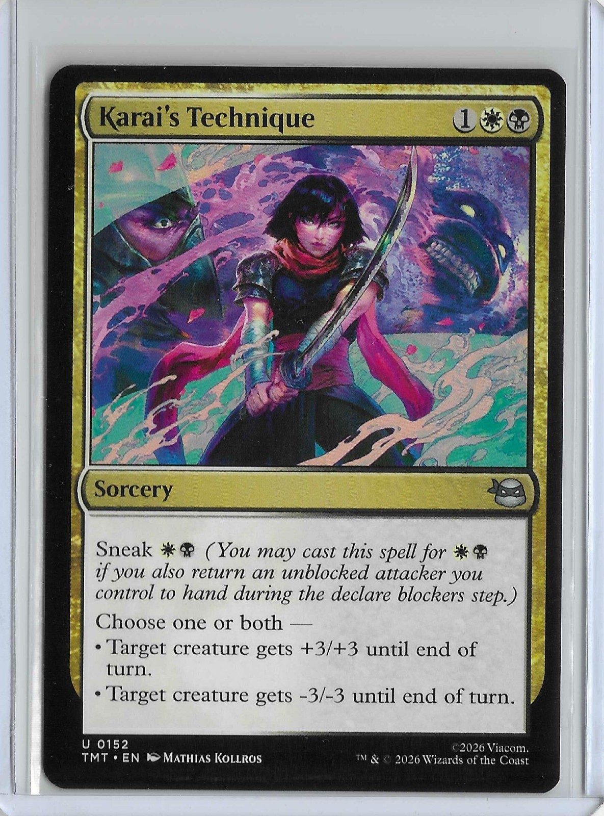 x1 Karai\'s Technique TMT Ninja Turtles MTG 152 M/NM 1x