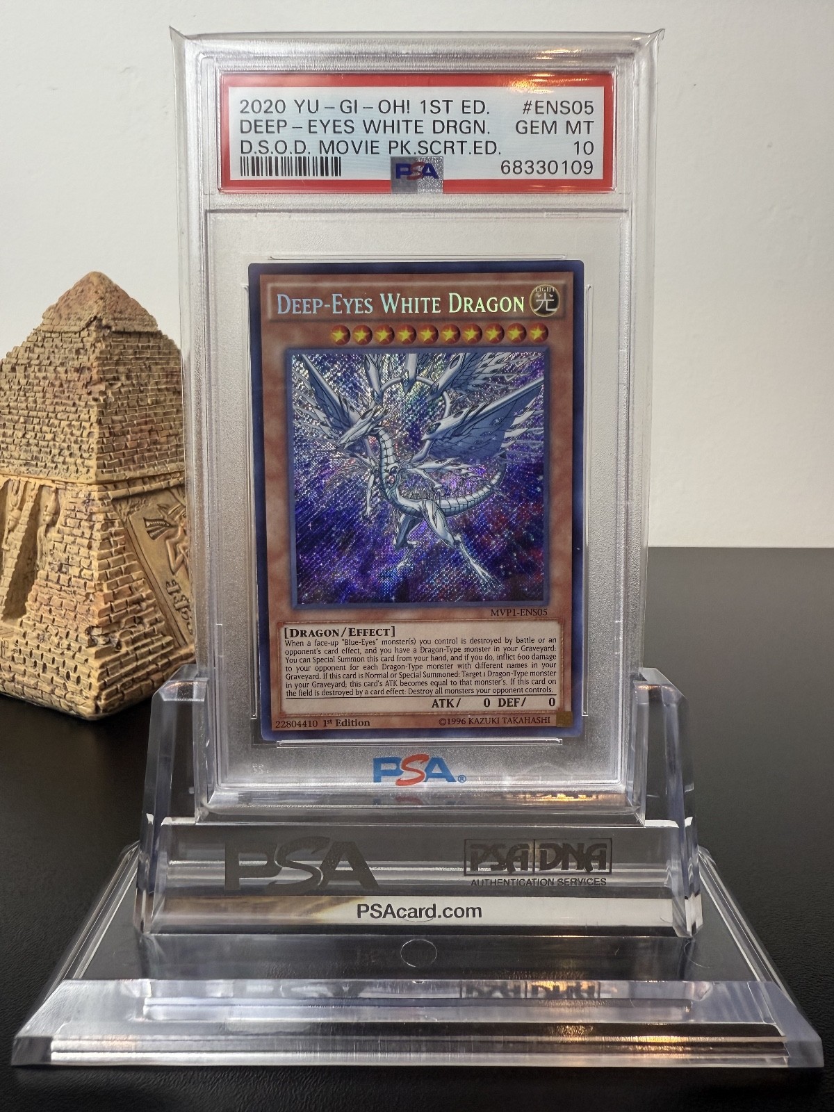 PSA 10 Deep-Eyes White Dragon MVP1-ENS05 D.S.O.D Movie Pack Secret Edition PSA 10 Deep-Eyes White Dragon MVP1-ENS05 D.S.O.D Movie Pack Secret Edition