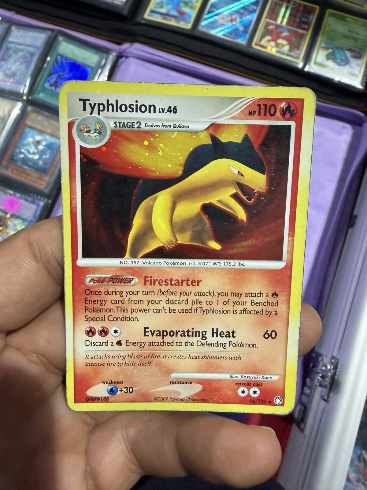 Typhlosion 16/123 Mysterious Treasures Holo Pokemon Card Typhlosion 16/123 Mysterious Treasures Holo Pokemon Card