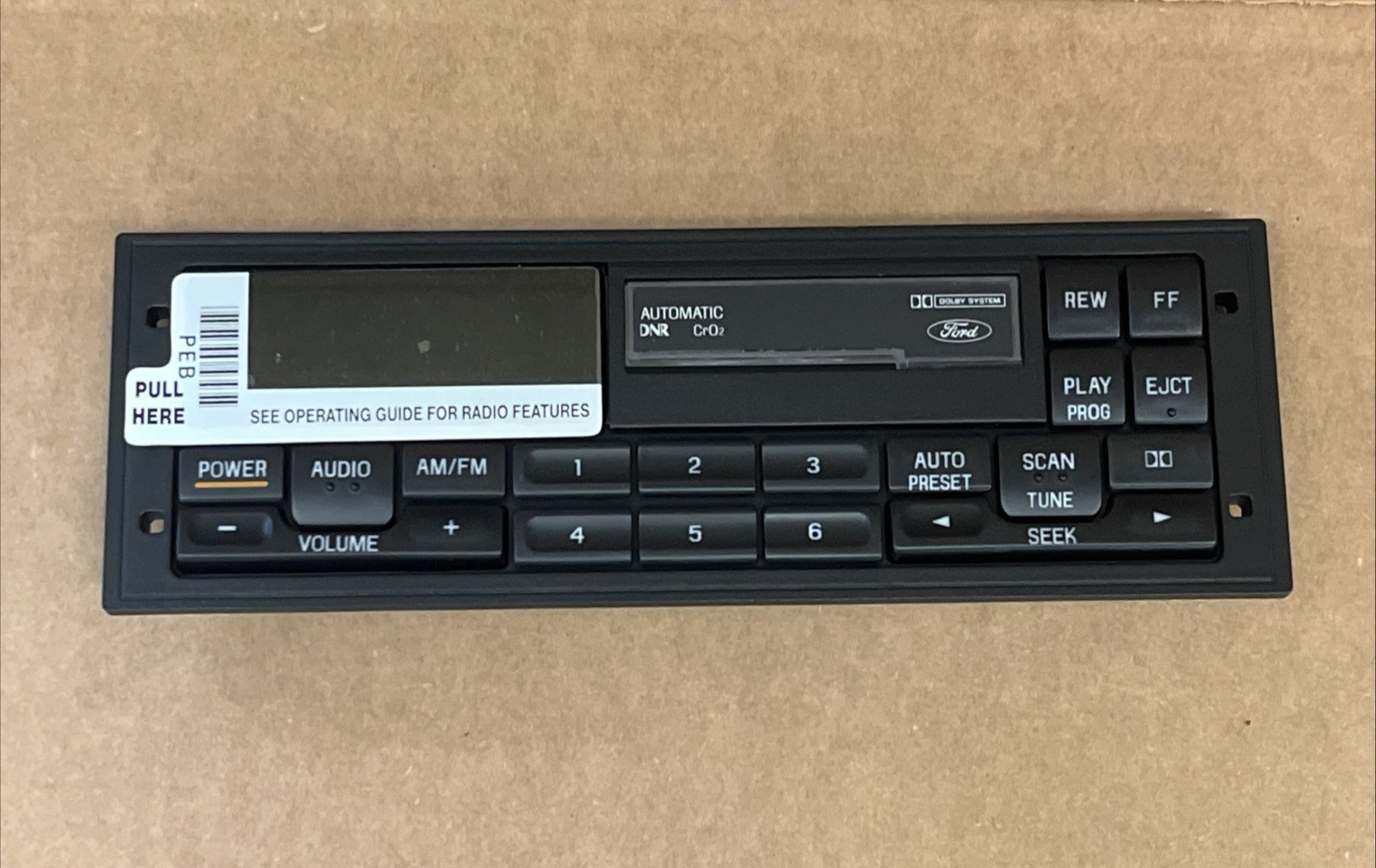 NEW 90\'s Ford AM/FM Cassette Radio Taurus Sable E150 MUSTANG F150 FacePlate Only