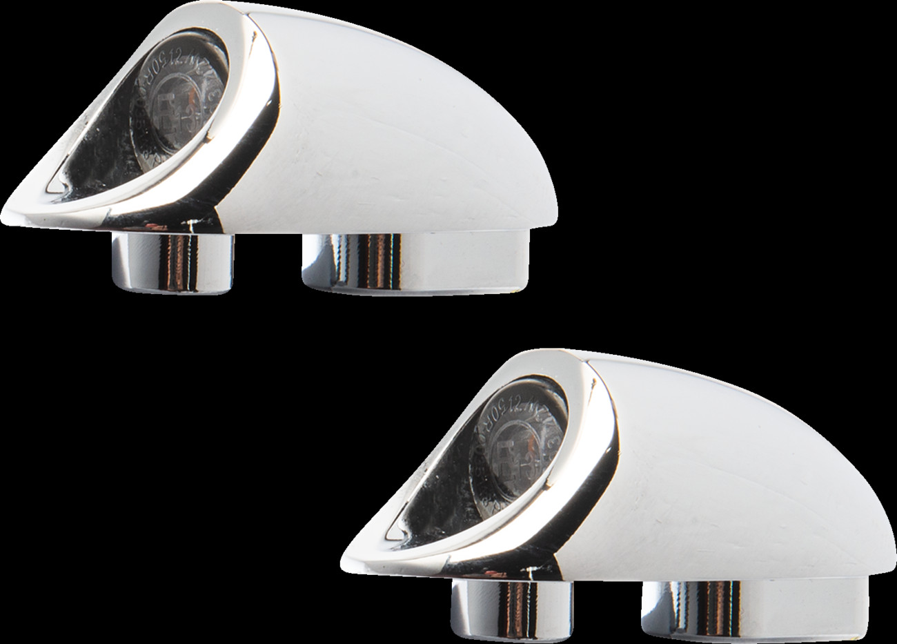Kodlin USA K68490 3-1 Mini Fender Strut Indicator Lights Chrome Harley 2018-2020