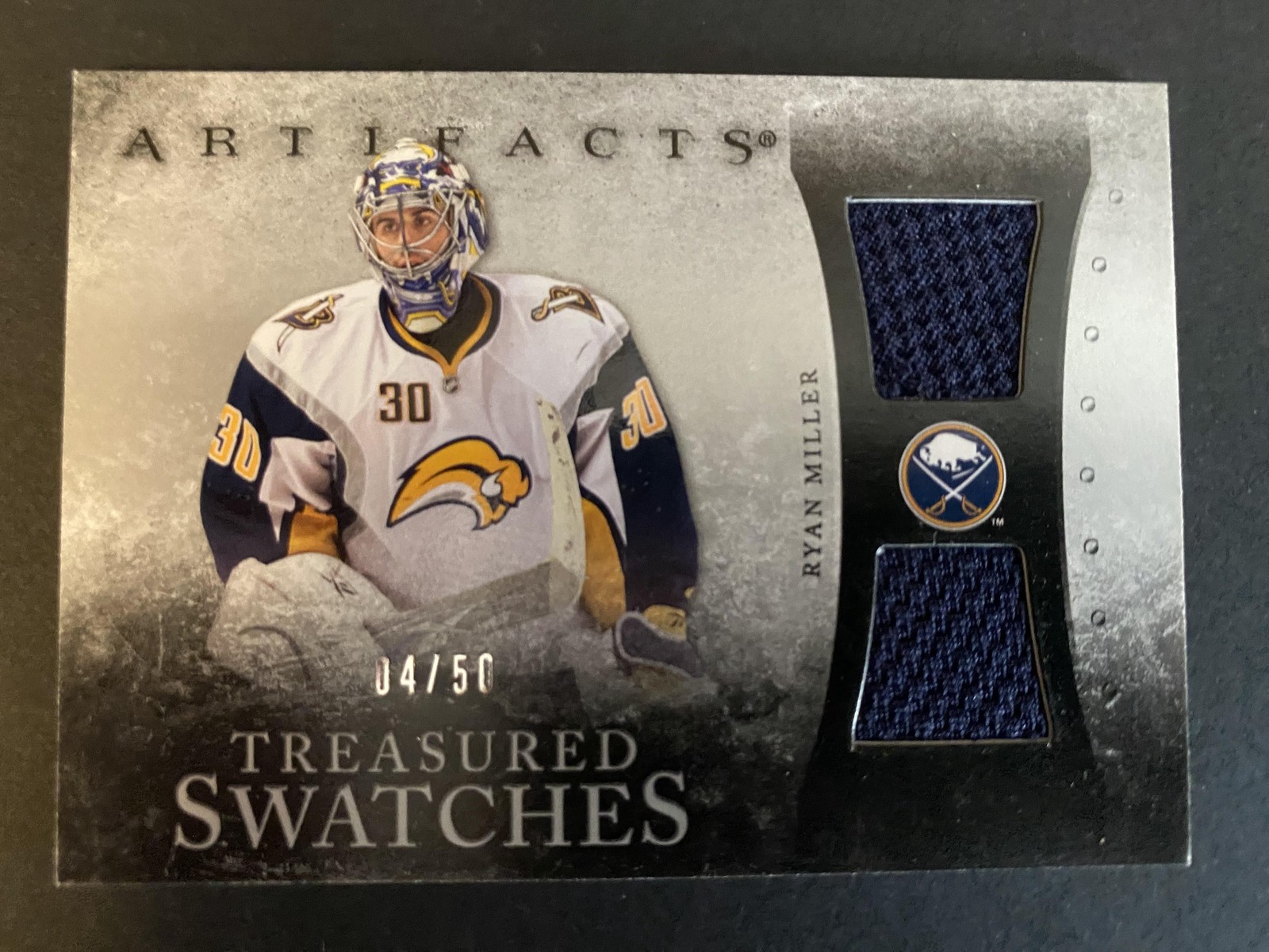 2010-11 Upper Deck Artifacts #TS-RM Ryan Miller Treasured Swatches Silver #/50