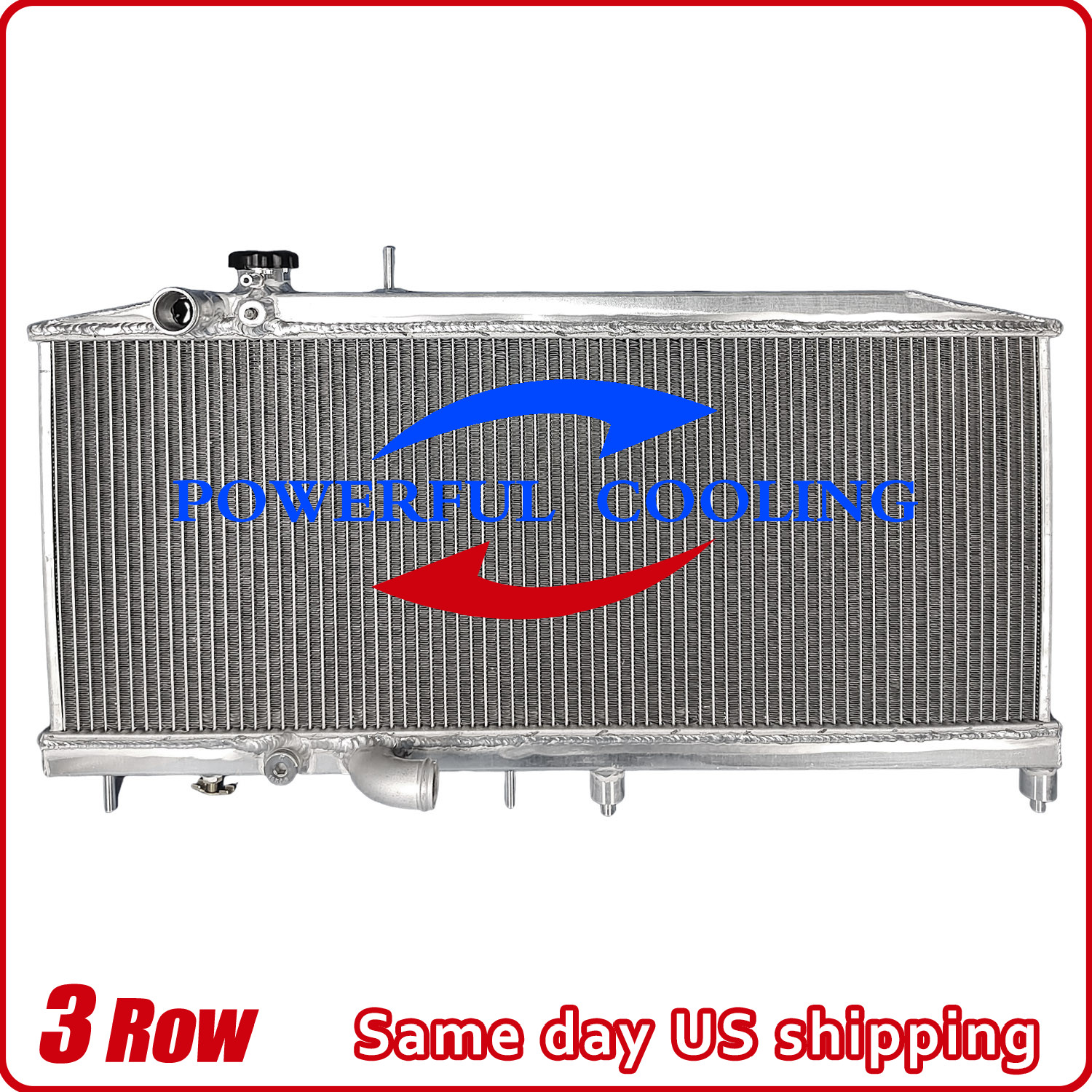 Full Aluminum Radiator For Honda Civic EK with K-Swap 1996-2000 1999 1997 1.6L