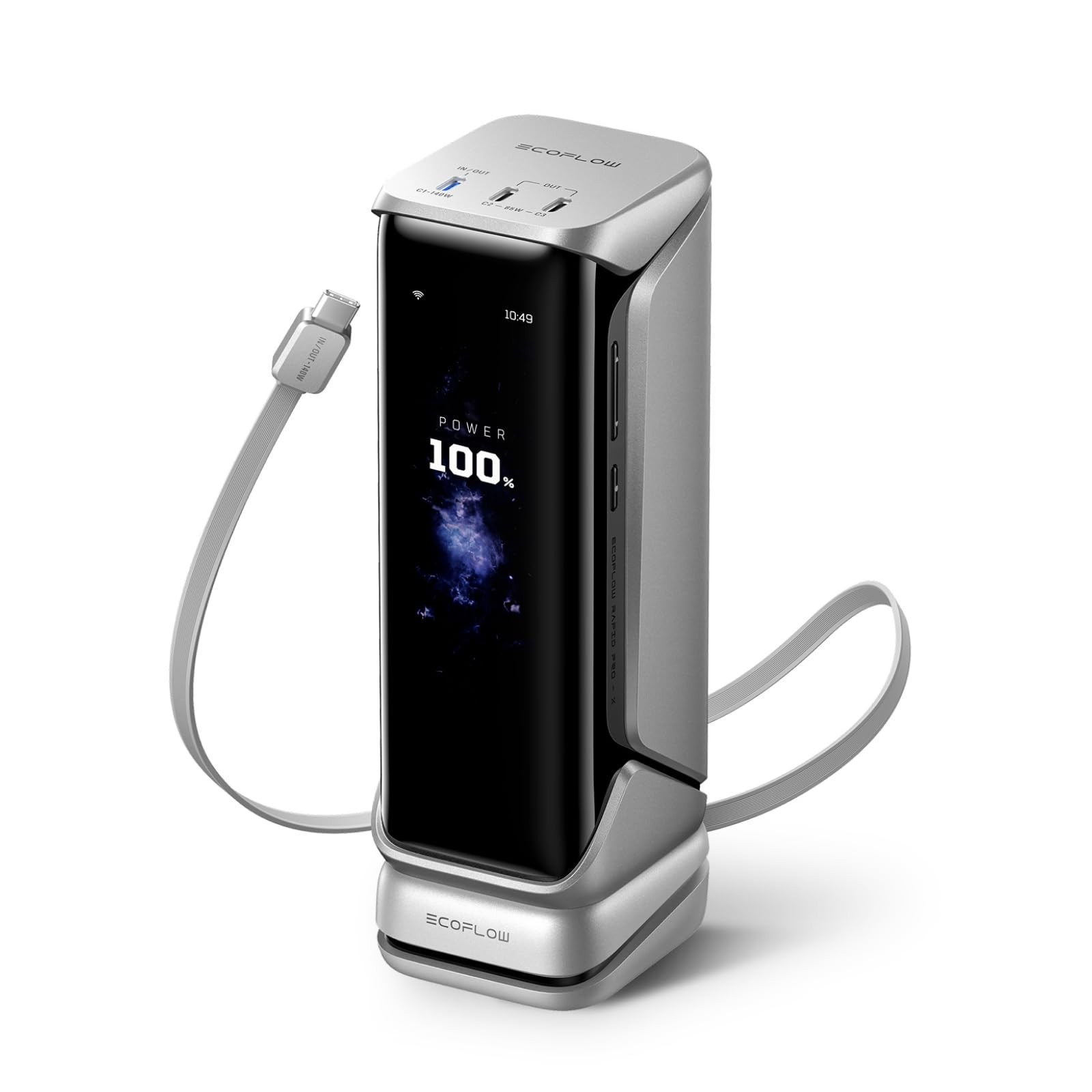 EF ECOFLOW Rapid Pro X Power Bank, 27650mAh 4Part with 300W Output, Portable ...