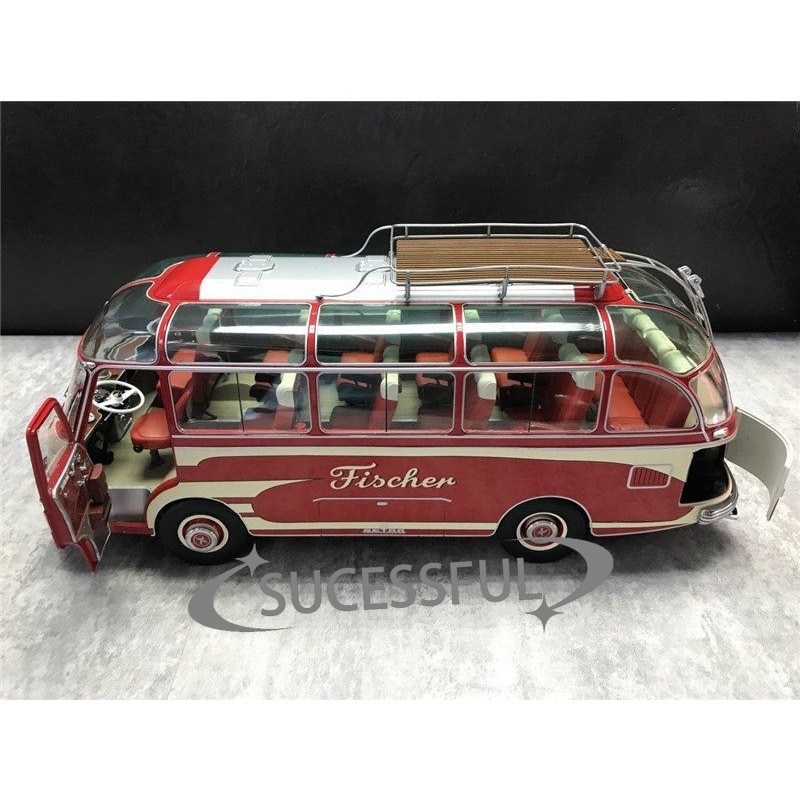 1/18 Schuco Classic Setra S6 Fischer Retro Bus,Detailed Model for Collector Gift
