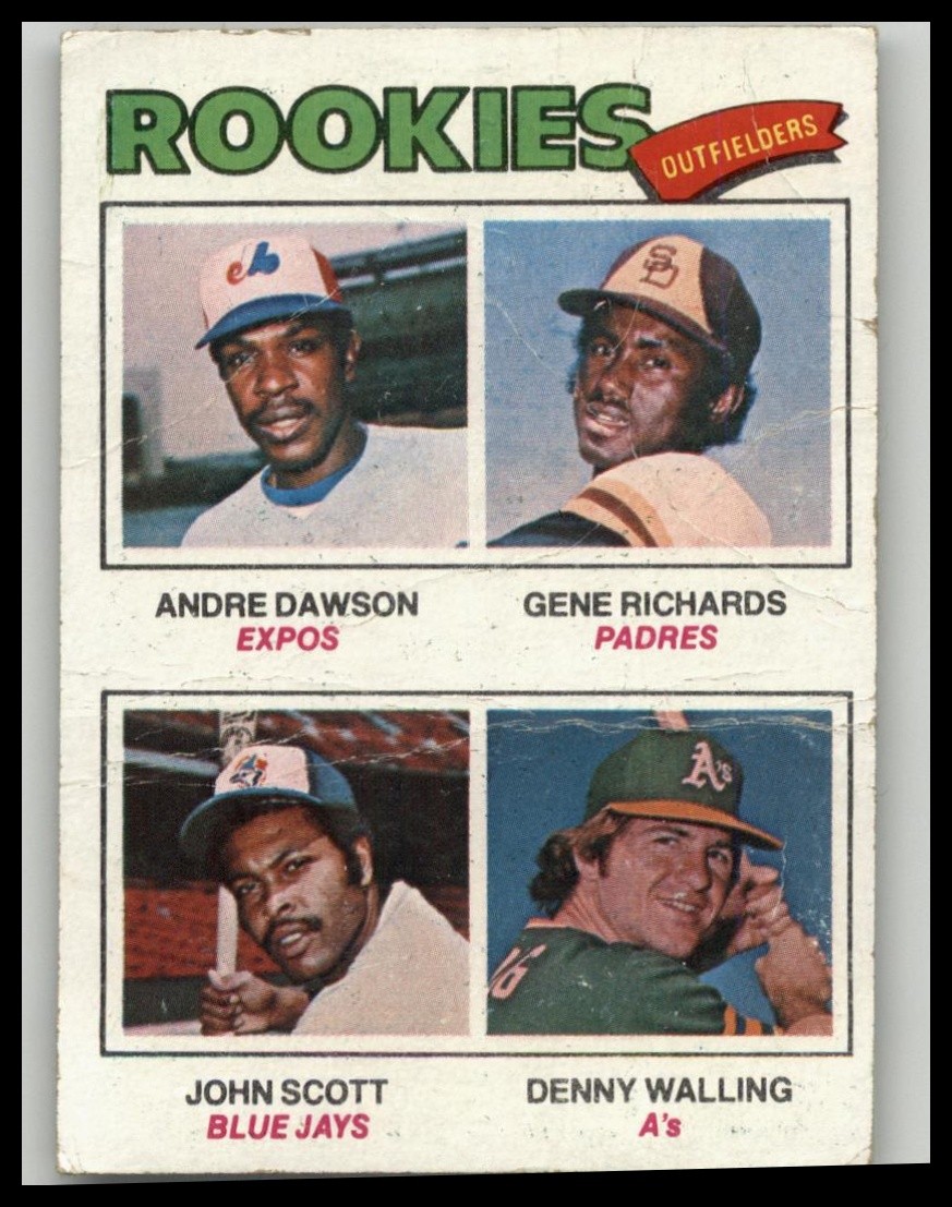 1977 Topps #473 1977 Rookie Outfielders (Andre Dawson / Gene Richards 1977 Topps #473 1977 Rookie Outfielders (Andre Dawson / Gene Richards