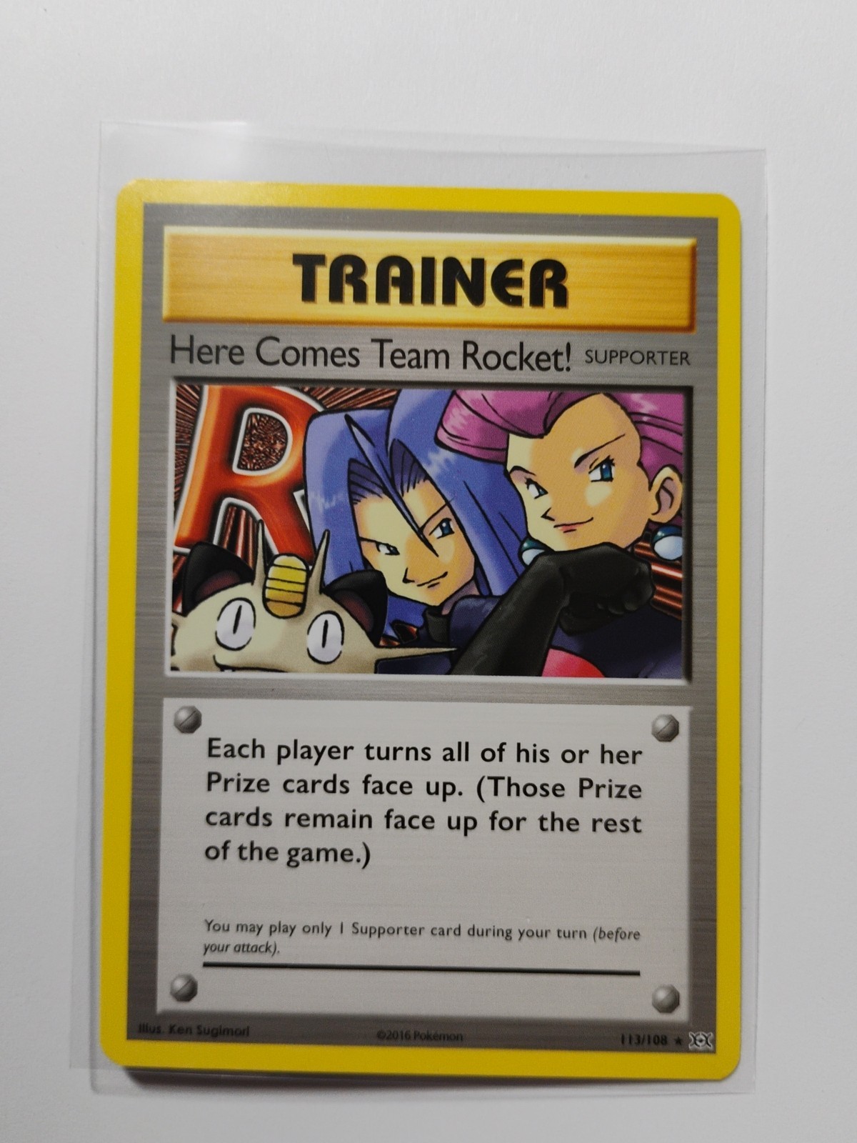 Here Comes Team Rocket 113/108 Pokemon Evolutions Rare Non-Holo Secret NM