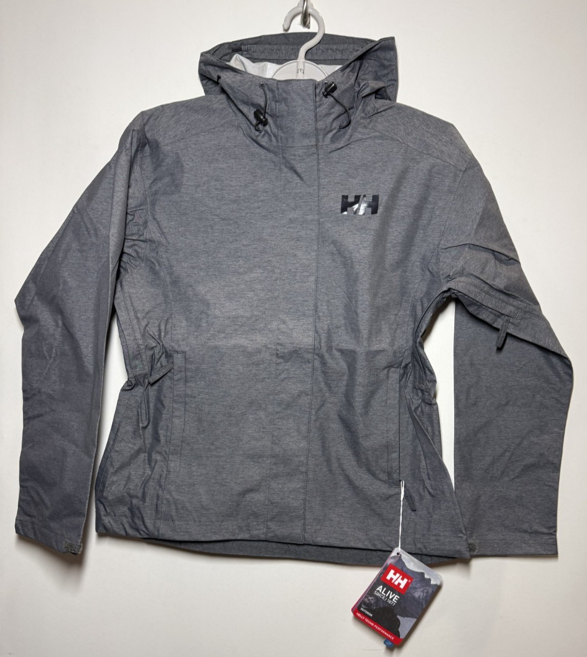 Helly Hansen Nari 2.5L Women\'s Rain Jacket - Gray Medium