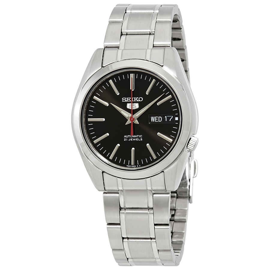 Seiko Series 5 Automatic Black Dial Men\'s Watch SNKL45