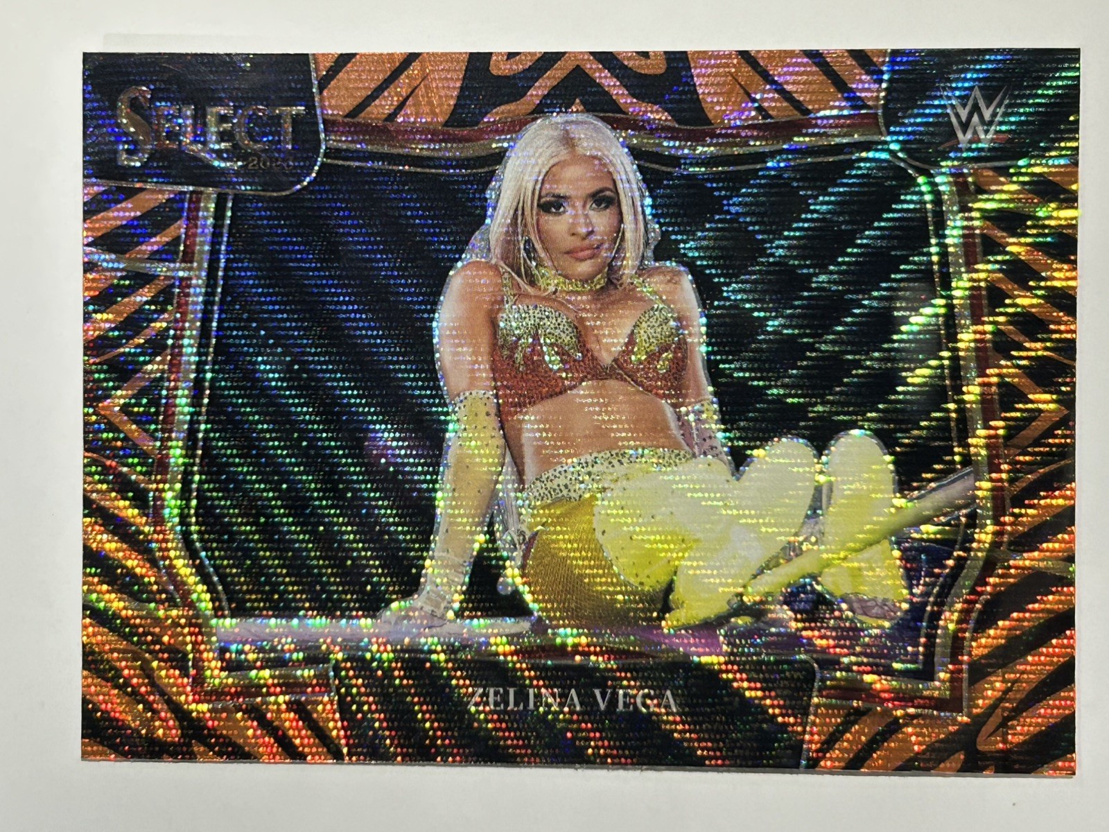2023 Panini Select WWE Ringside - Zelina Vega #295 - Tiger 🐅 Prizm