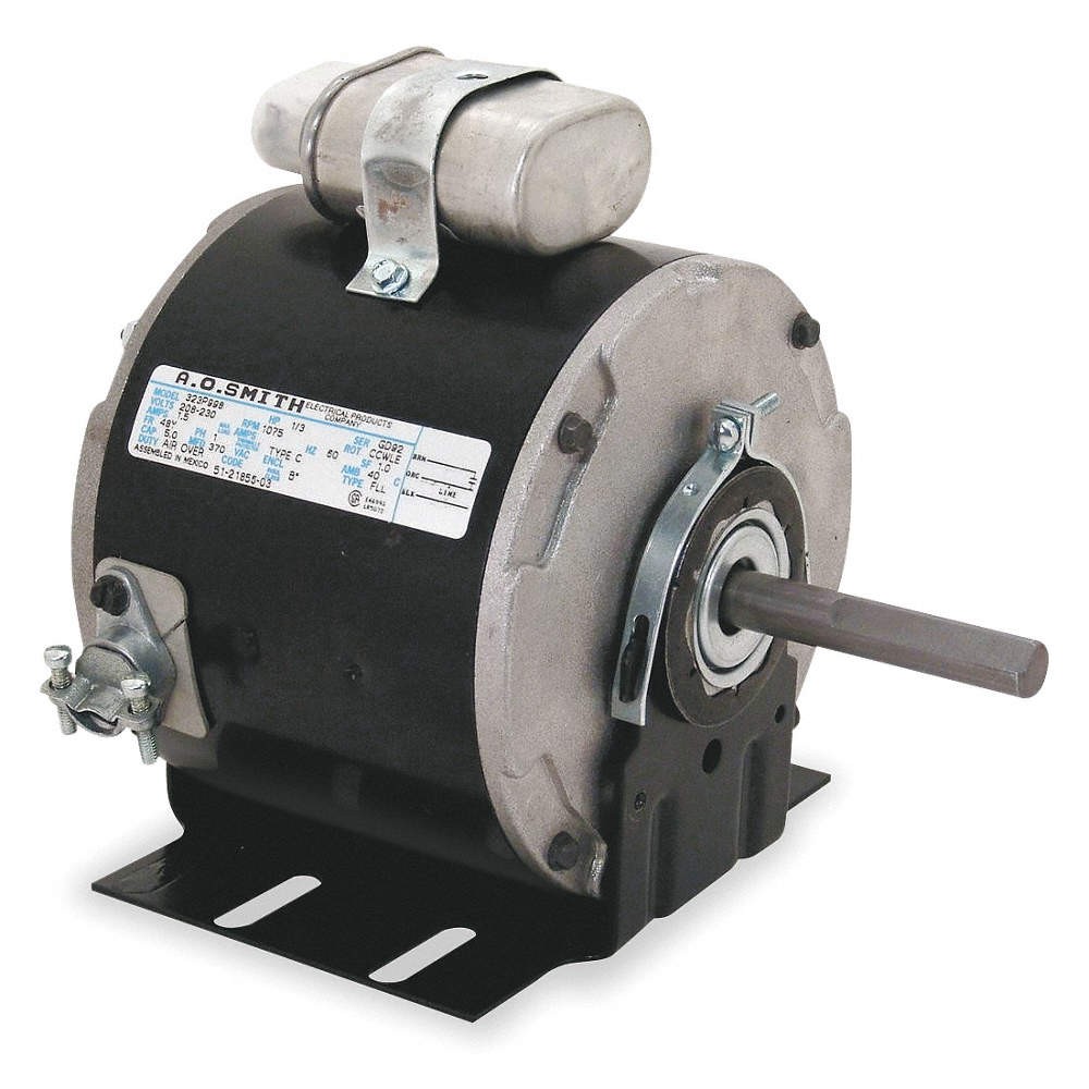 CENTURY OCP0108 Motor,1/3 HP,1625 rpm,48Y,208-230V 2ZA22