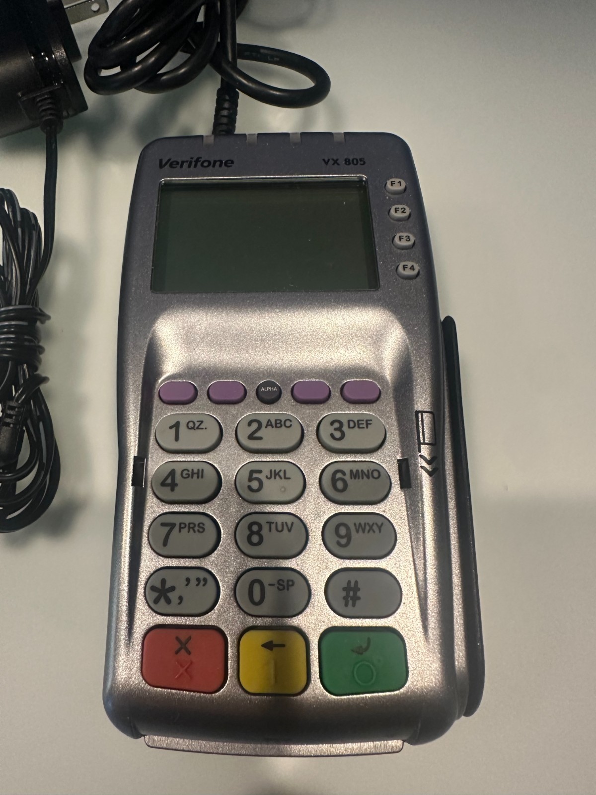 Verifone VX 805 Credit Card Reader Terminal With Cables Verifone VX 805 Credit Card Reader Terminal With Cables