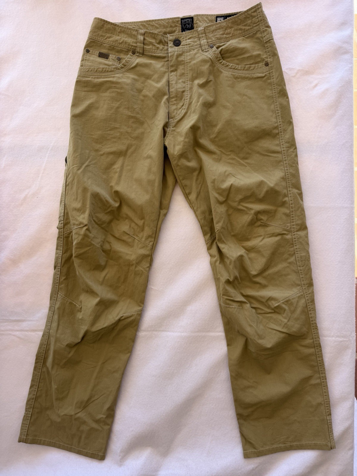 Kuhl Mens Revolvr Hiking Pants Size 32X32 Tan Vintage Patina Dye Outdoor Hiking
