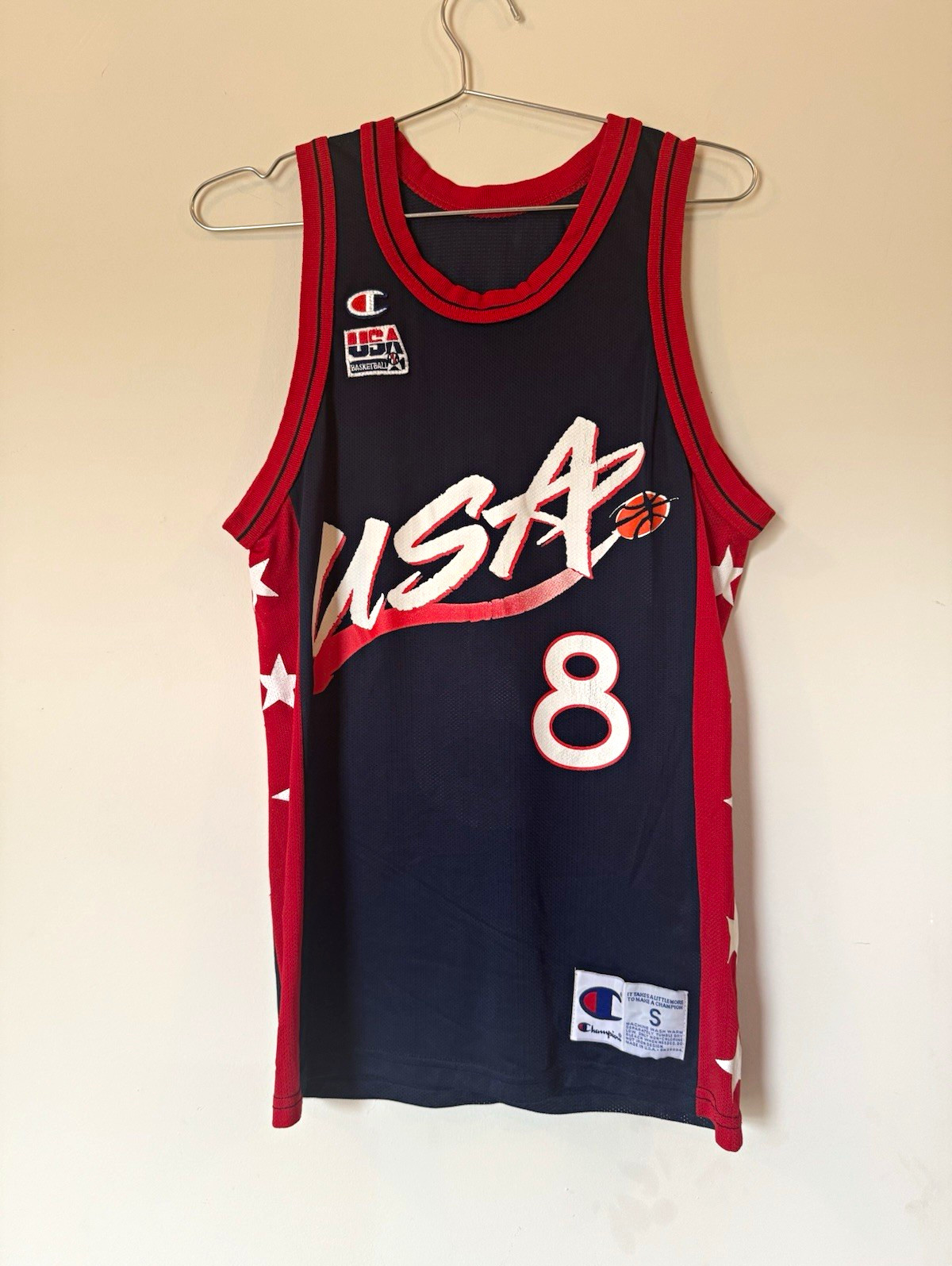 Vintage Team USA Scottie Pippen #8 Champion Basketball Jersey