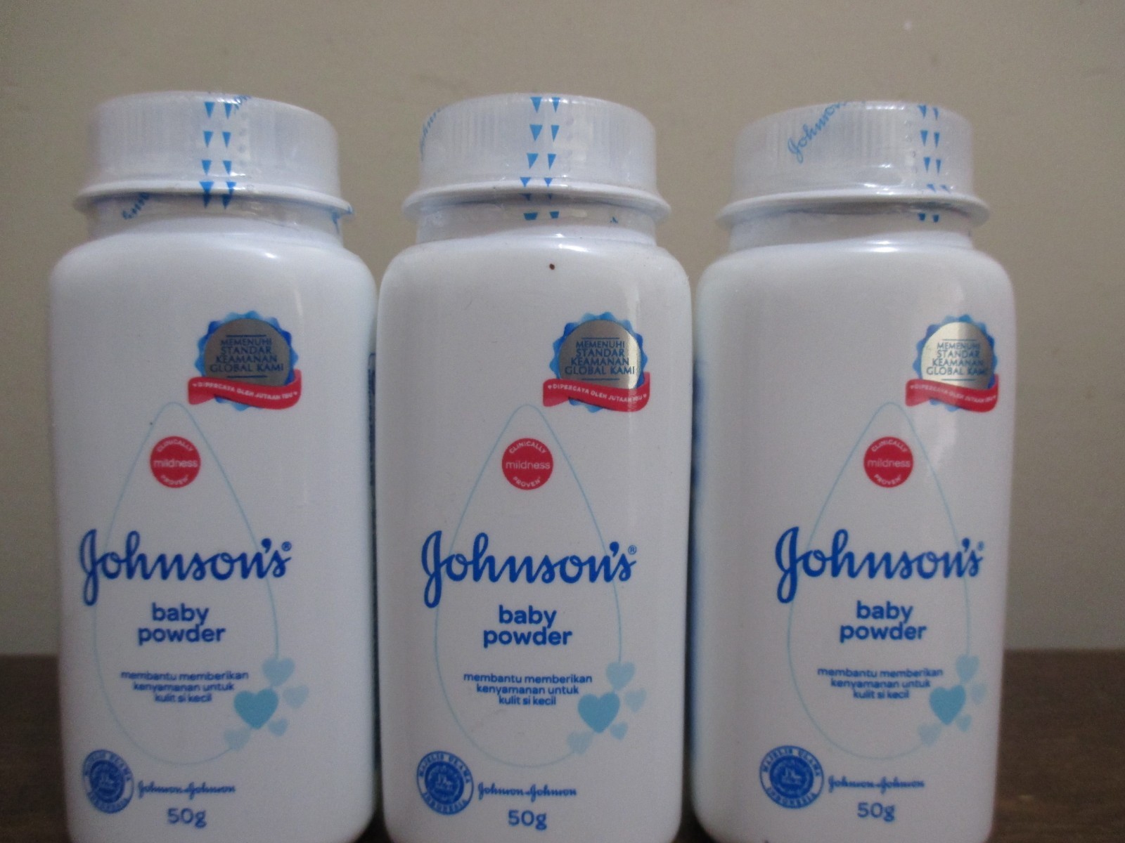 (Pack of 3) Johnson\'s Baby Powder, Original, 50g TALC *2025