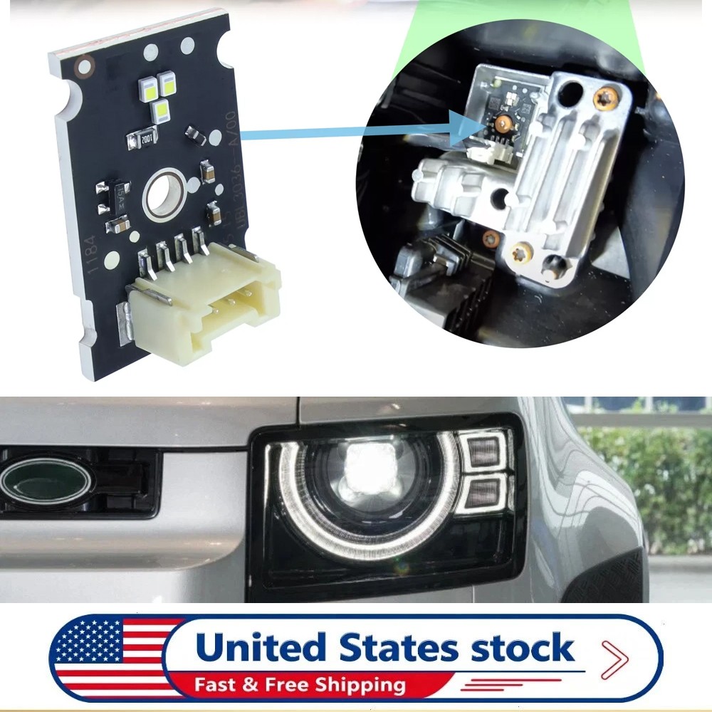 White DRL LED Board For Land Rover Defender L663 2020-2022 Daytime Running Light