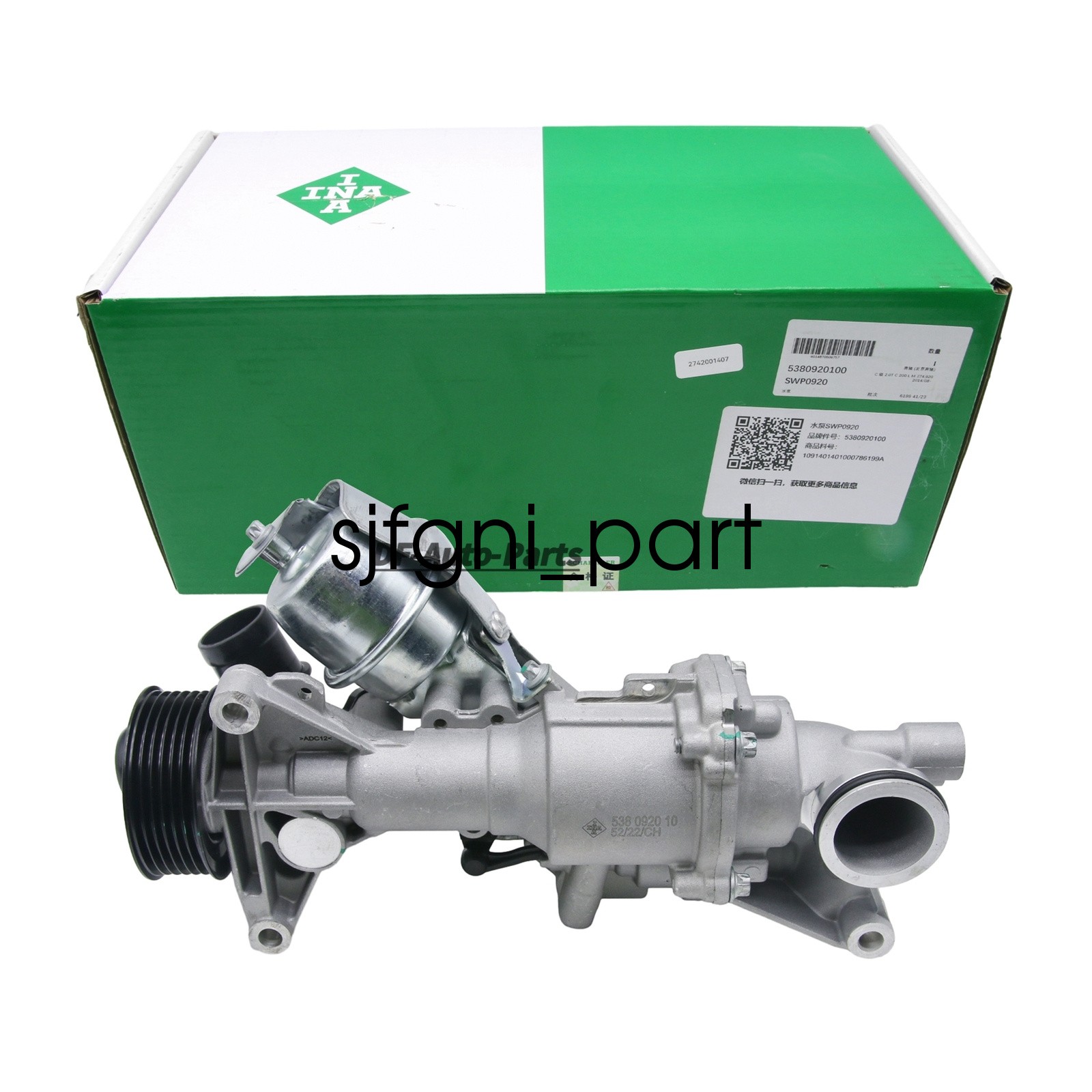 INA Engine Water Pump For Mercedes-Benz W205 C3000 L4 2.0L A2742001407 INA Engine Water Pump For Mercedes-Benz W205 C3000 L4 2.0L A2742001407